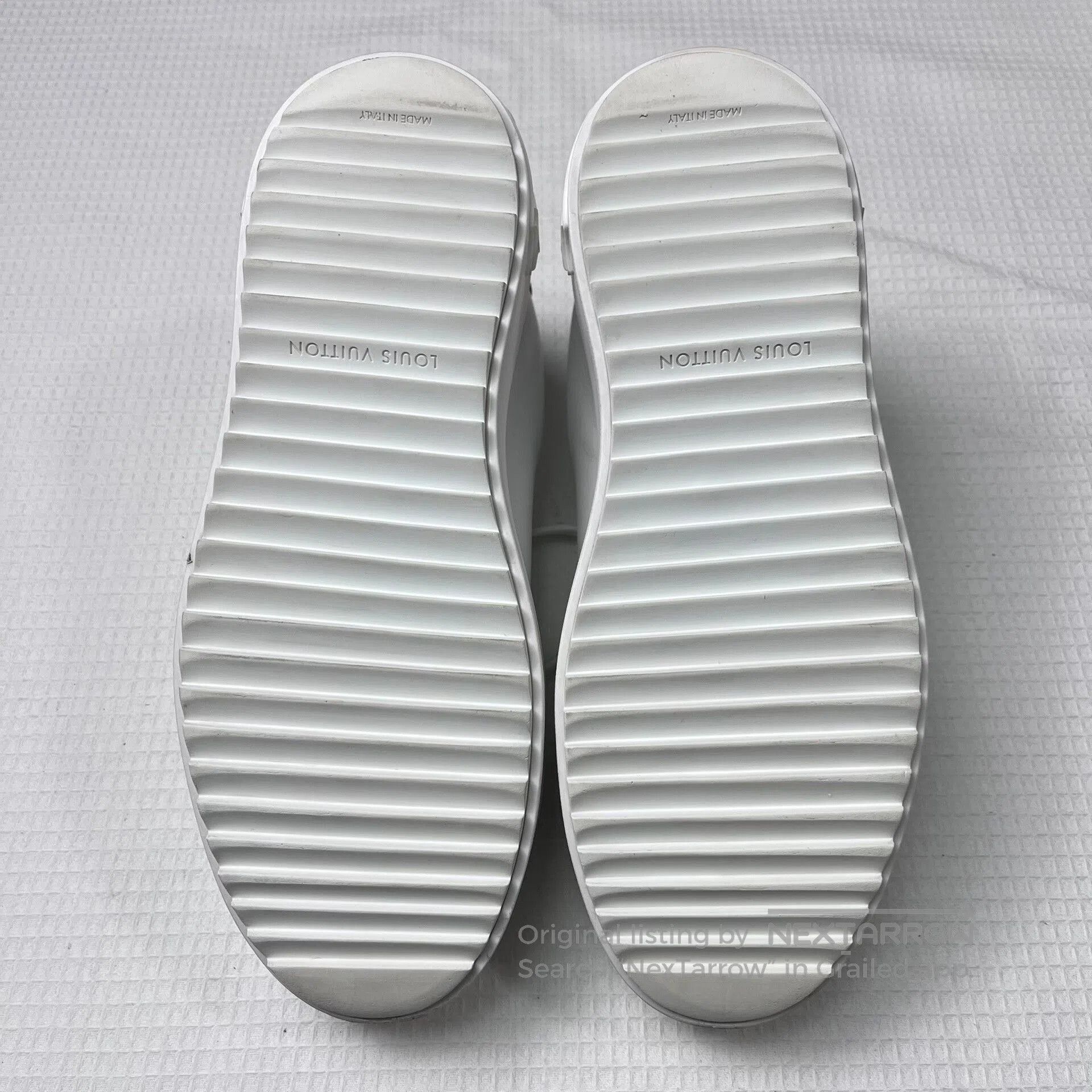 Louis Vuitton Louis Vuitton White Embroidered Platform Shoes. Size US 5.5 / IT 35.5 - 7 Thumbnail