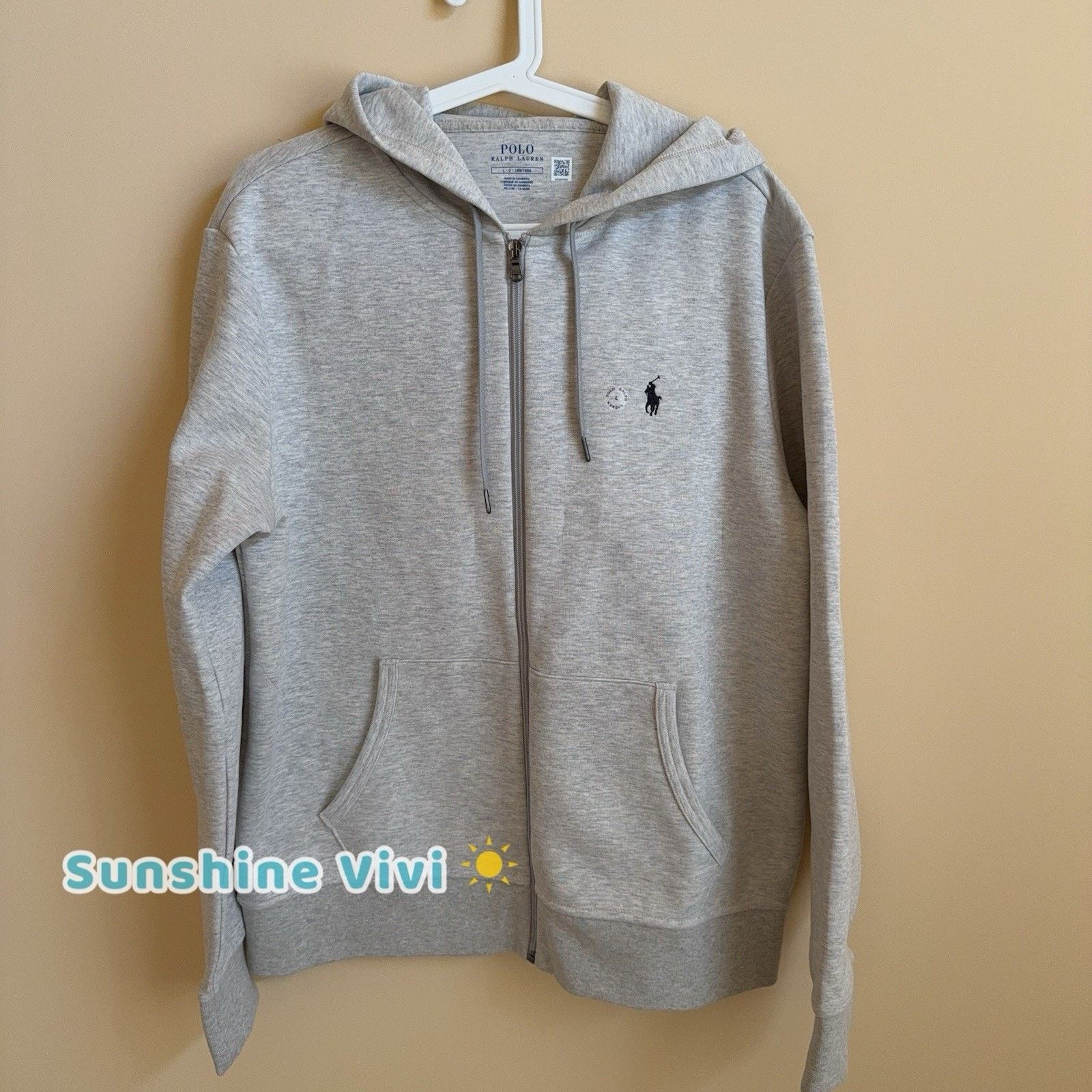 Ralph Lauren NWT Ralph Lauren Polo men L Double Knit Full Zip Hoodie Grey Size US L / EU 52-54 / 3 - 1 Thumbnail