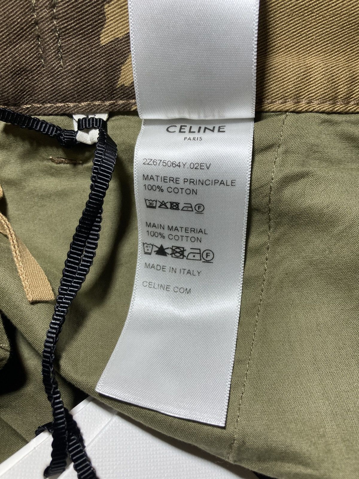 Celine New SS24 Celine Camo Cargo Bermuda Shorts 46 2024 Hedi Cut Size US 30 / EU 46 - 8 Thumbnail