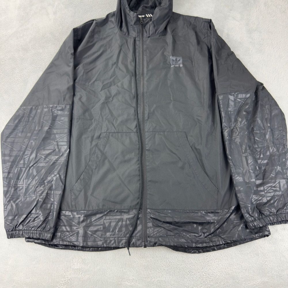 Adidas Adidas Originals Black Windbreaker Lightweight Jacket Men’s Size US XL / EU 56 / 4 - 7 Thumbnail