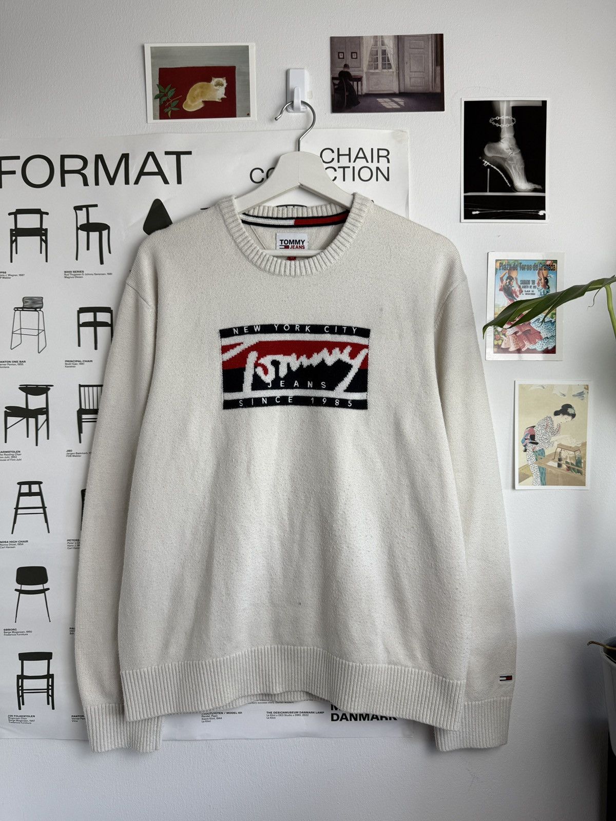 Designer × Tommy Hilfiger Tommy Jeans flag logo sweater XS fit S designer old money y2k Size US S / EU 44-46 / 1 - 1 Thumbnail