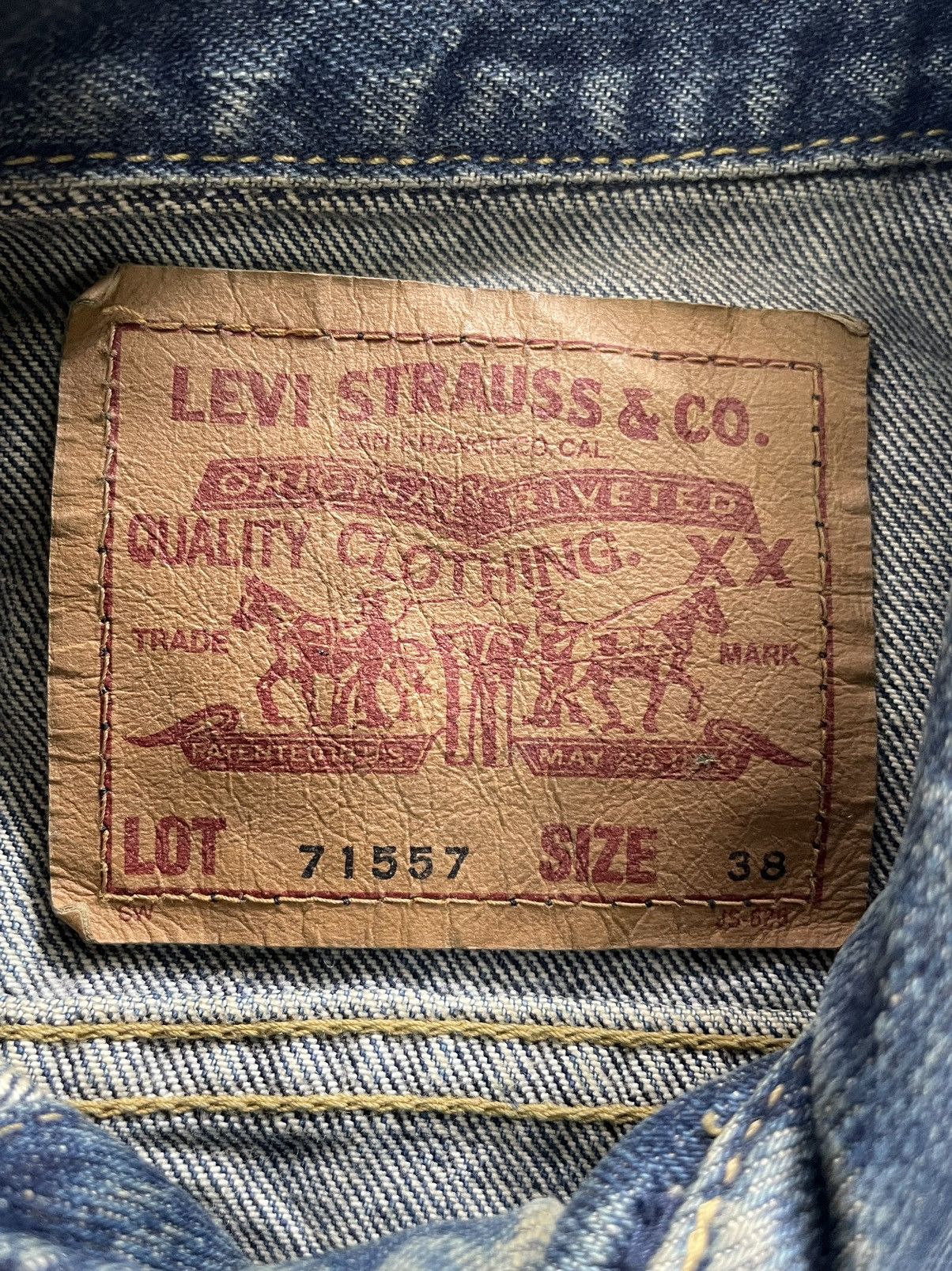 Levi's Vintage 1993 Levis 557 E Denim Jacket Size US M / EU 48-50 / 2 - 10 Thumbnail