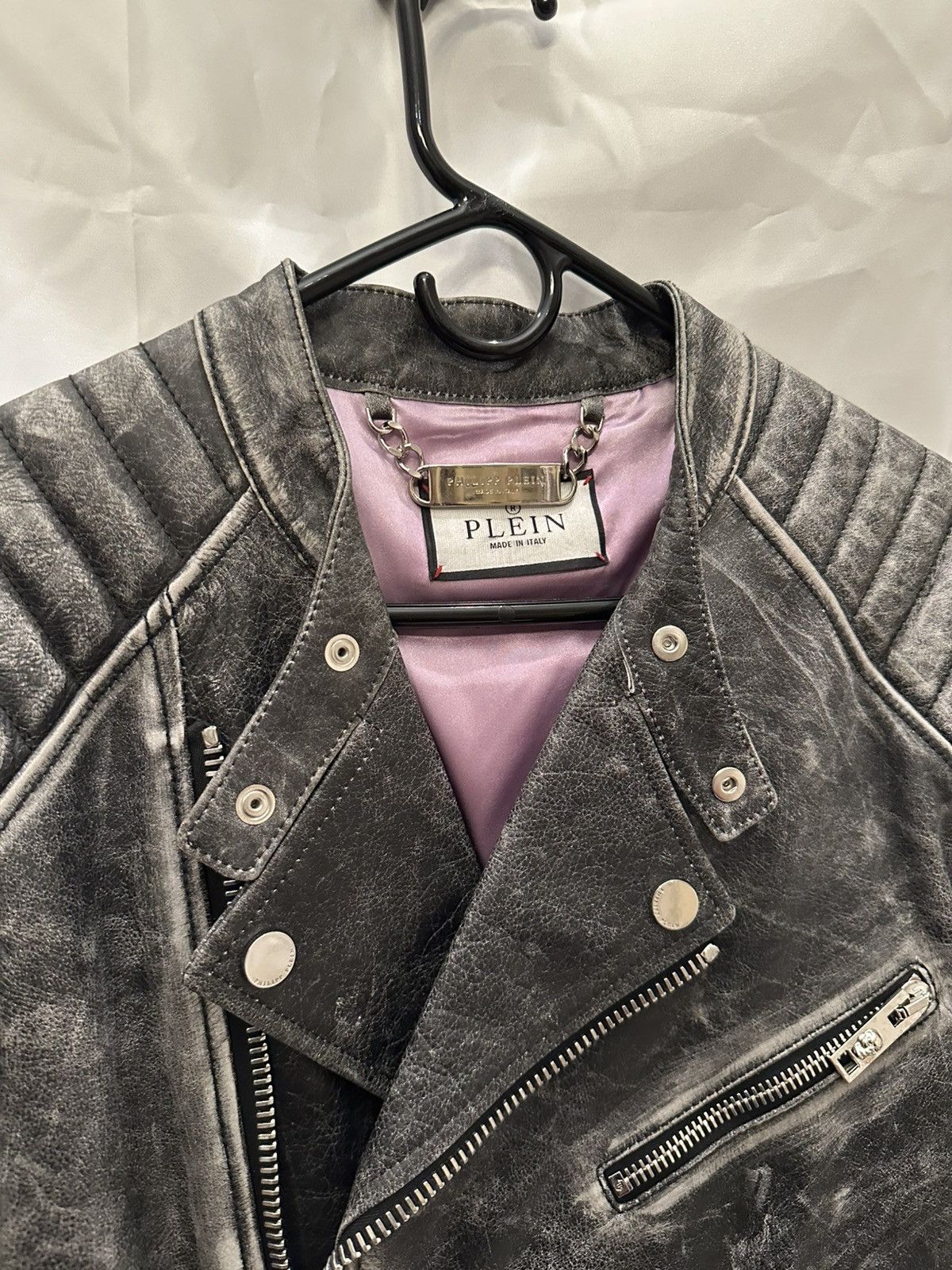 Philipp Plein Phillipp Plein Leather Jacket Size US L / EU 52-54 / 3 - 3 Thumbnail