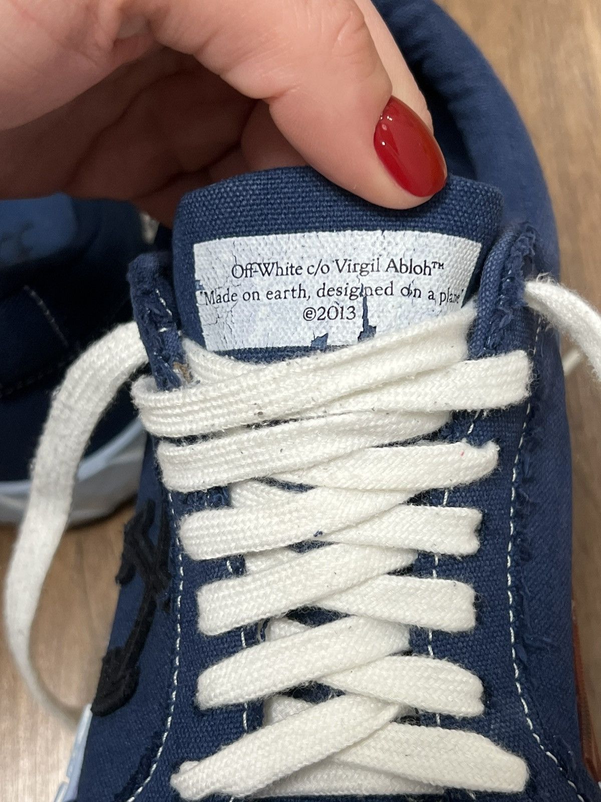 Off-White Off-White Blue Vulc Low Sneaker Size 40 Size US 7 / EU 40 - 9 Thumbnail