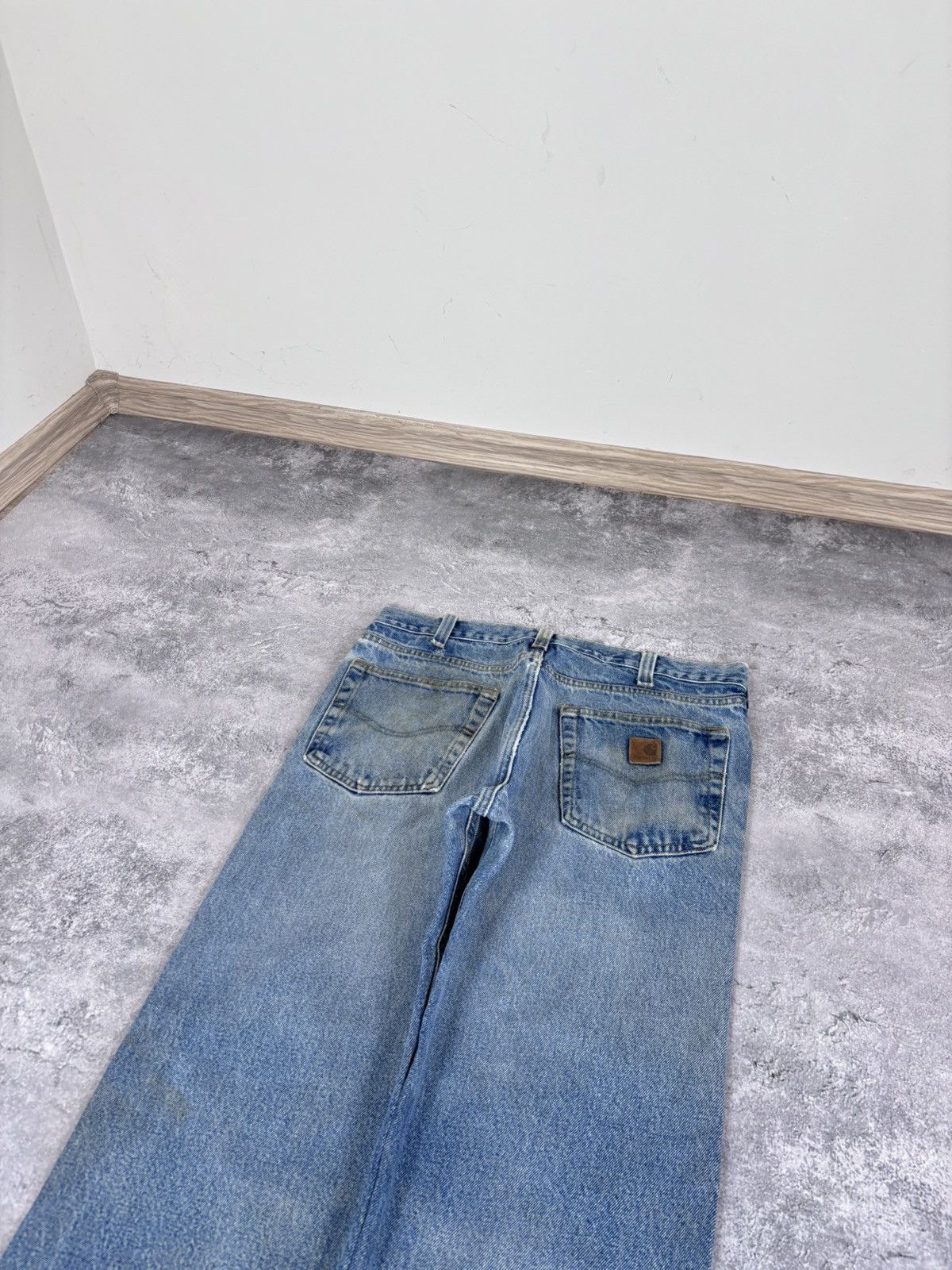 Carhartt Vintage Carhartt Faded Blue Denim Jeans Relaxed Fit Size US 32 / EU 48 - 4 Thumbnail