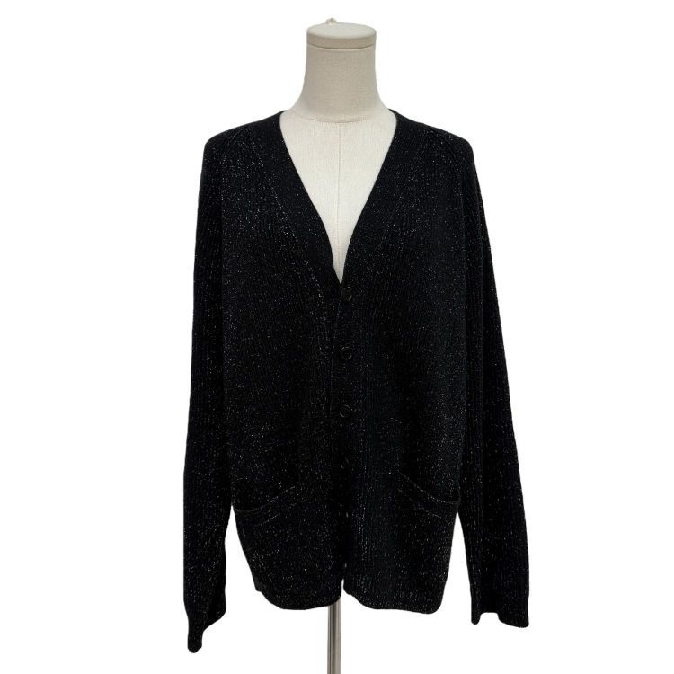 Saint Laurent Paris Saint Laurent Metallic Wool Knit Cardigan Size XL Size US XL / EU 56 / 4 - 1 Thumbnail