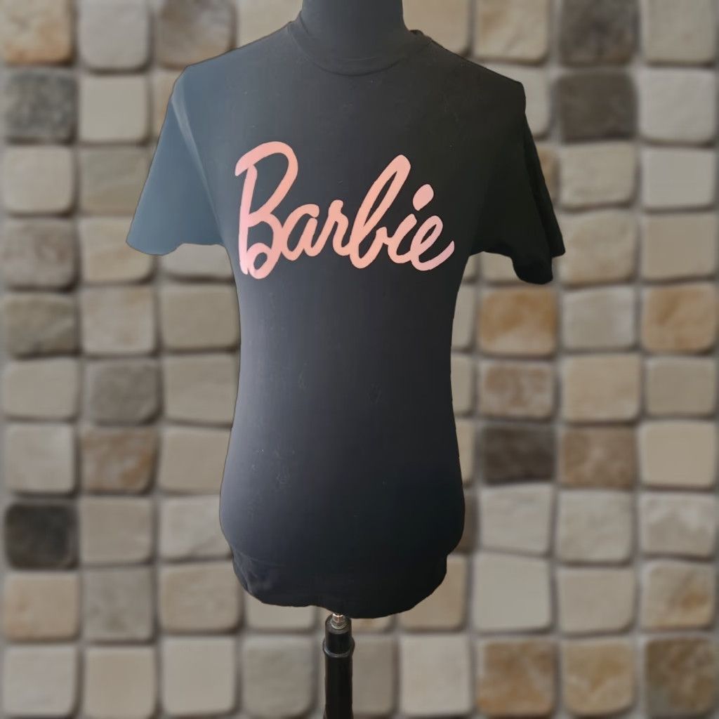 Vintage Barbie T-Shirt Black Graphic Logo Crew Neck Short Sleeve Size M Unisex Adults Cotton Graphic Print 2020-2029 Reg Men/Women Size US M / EU 48-50 / 2 - 1 Thumbnail