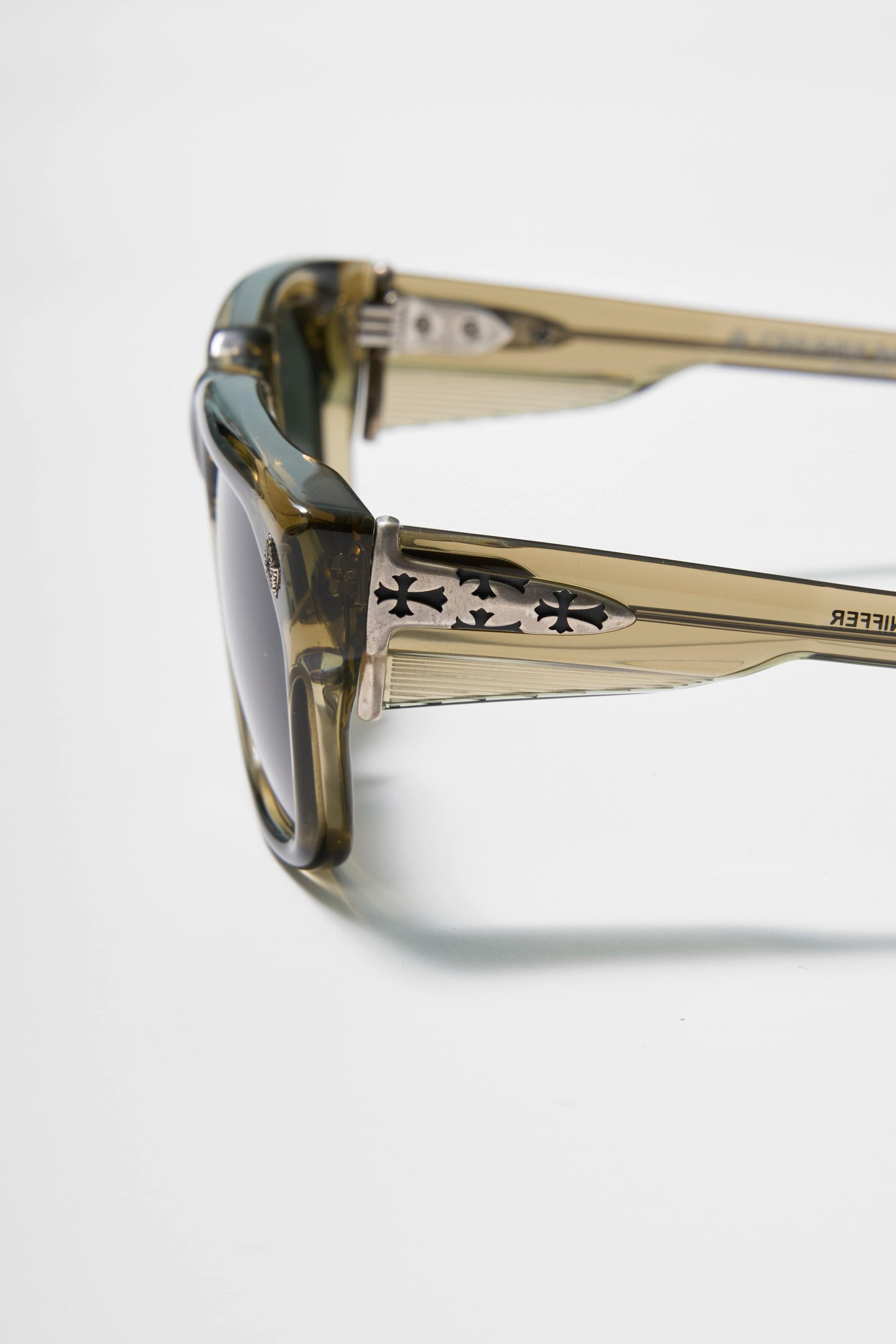 Chrome Hearts Chrome Hearts Square Sunglasses Men's Green Size ONE SIZE - 4 Thumbnail