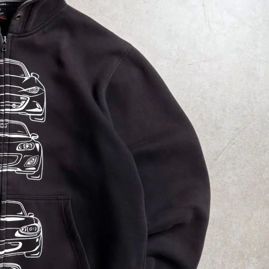 The Unbranded Brand Vintage Mazda MX-5 Miata Zip-Up Hoodie - L Size US L / EU 52-54 / 3 - 5 Thumbnail