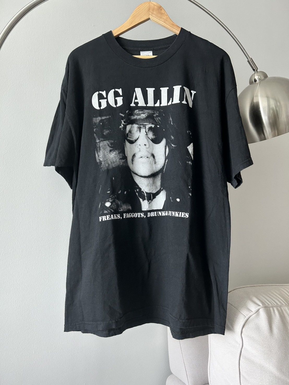 Band Tees GG Allin Vintage T Shirt 90’ Size US XL / EU 56 / 4 - 1 Thumbnail