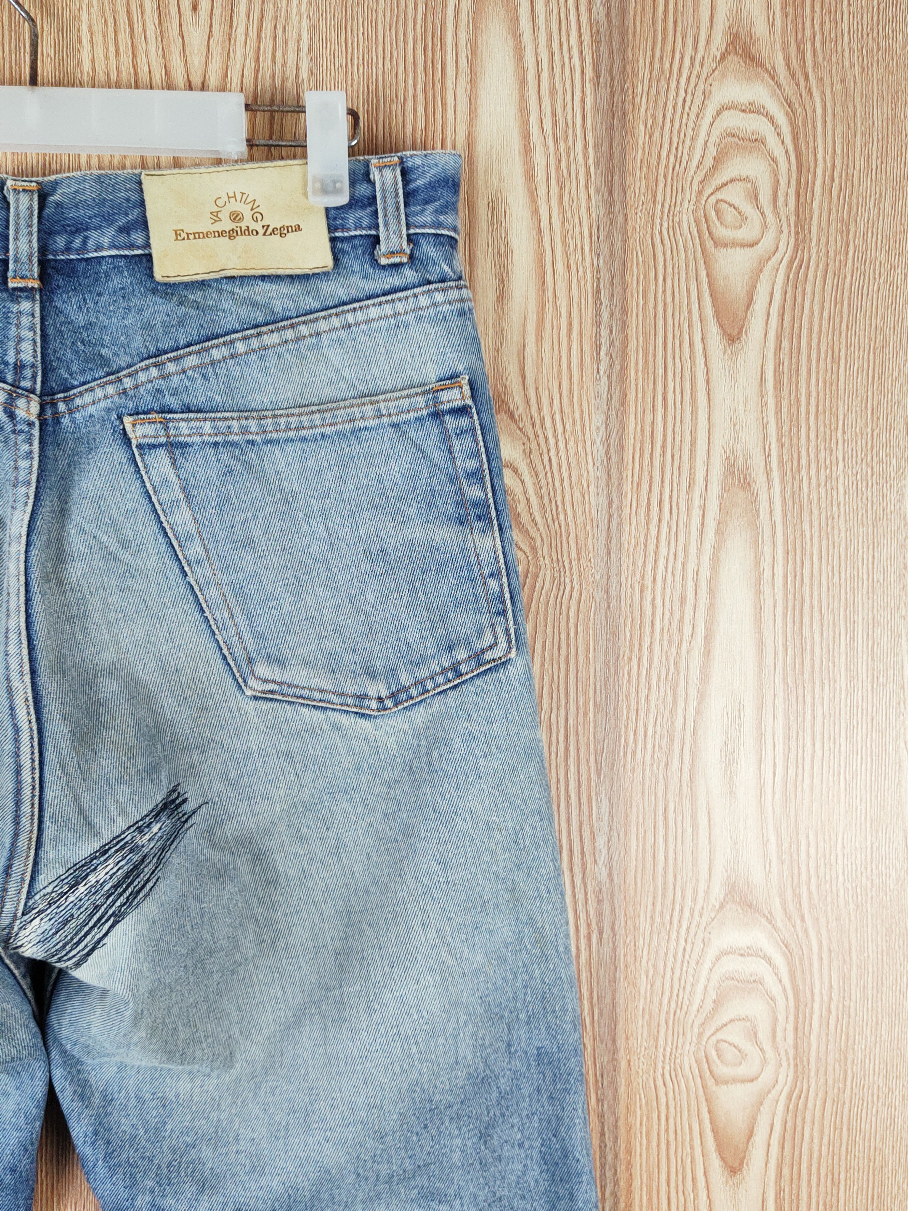 Ermenegildo Zegna D Ermenegildo Zegna Faded Distressed Ripped Jeans #S2740 Size US 33 - 12 Thumbnail