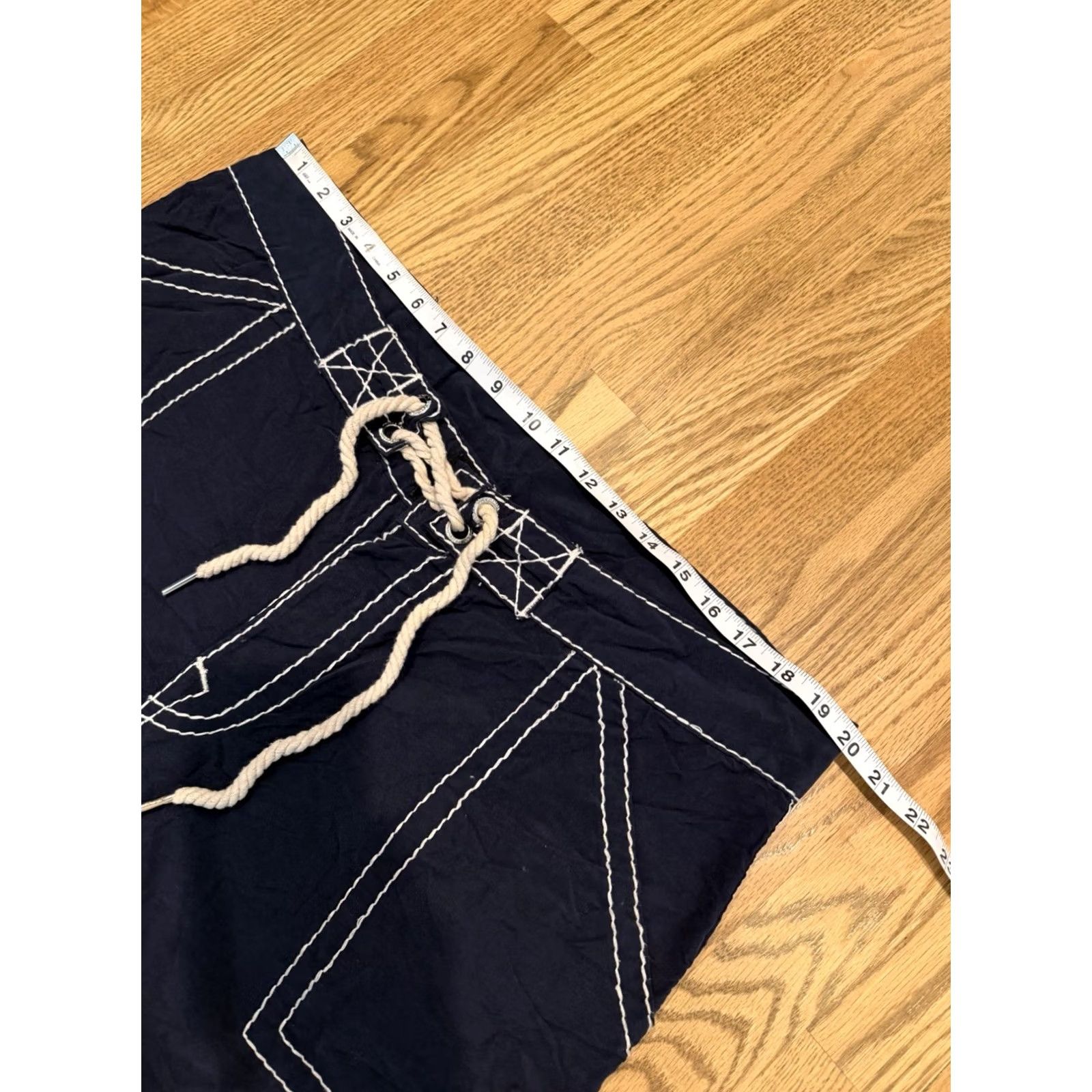 True Religion True Religion Swimwear Trunks Board Shorts Size 40 Navy Blue Cotton Nylon Men Size US 40 / EU 56 - 5 Thumbnail