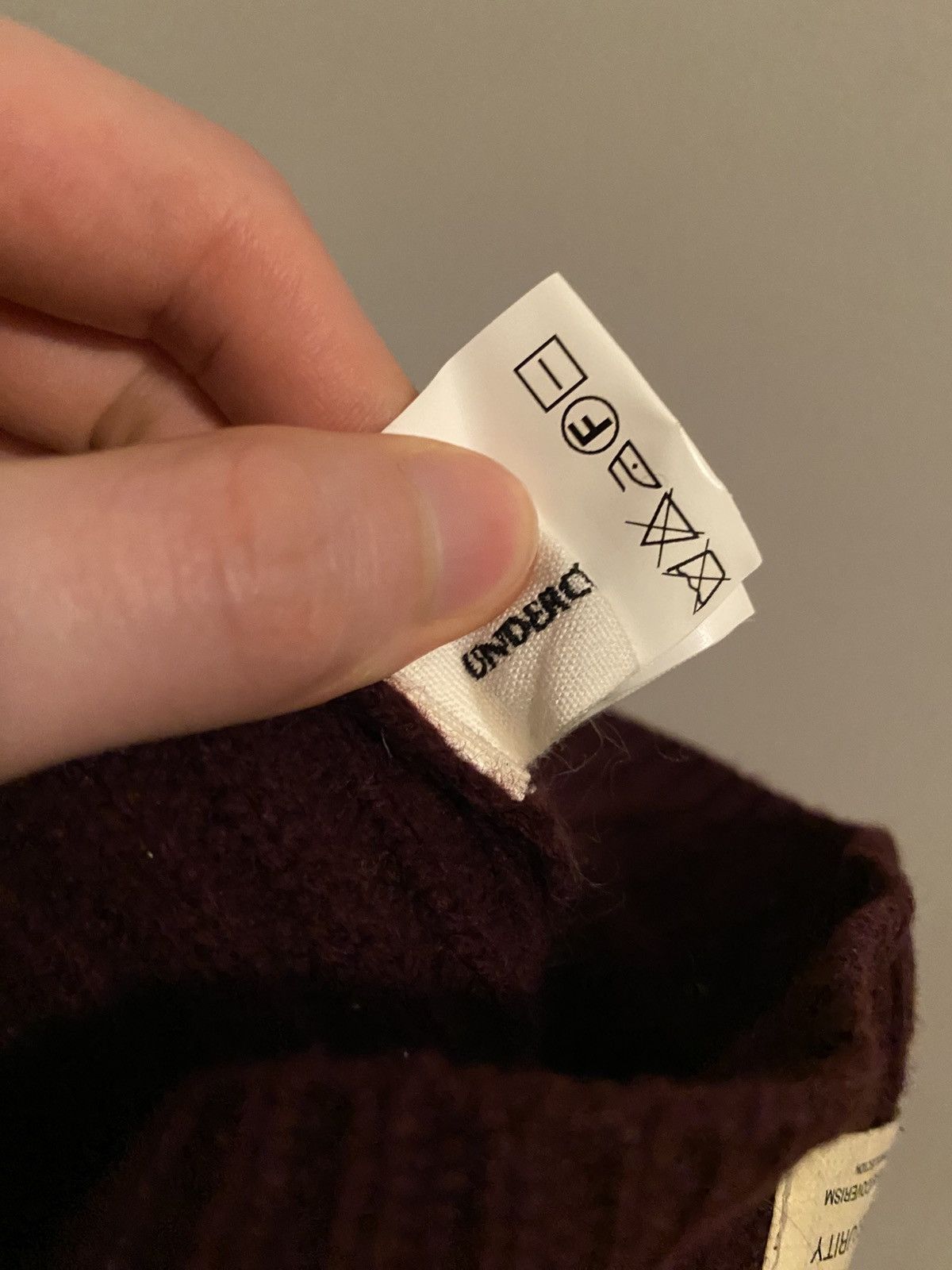 Undercover 11aw antidevil security wool cashmere beanie Size ONE SIZE - 9 Thumbnail