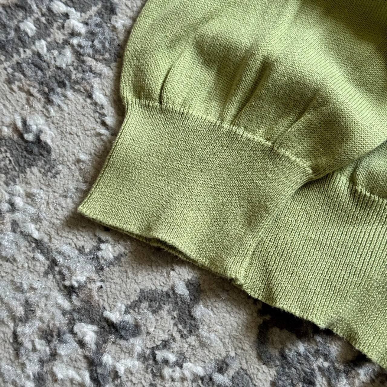 Ermenegildo Zegna Ermenegildo Zegna Cotton V-Neck Light Green Sweater Size US XXL / EU 58 / 5 - 3 Thumbnail
