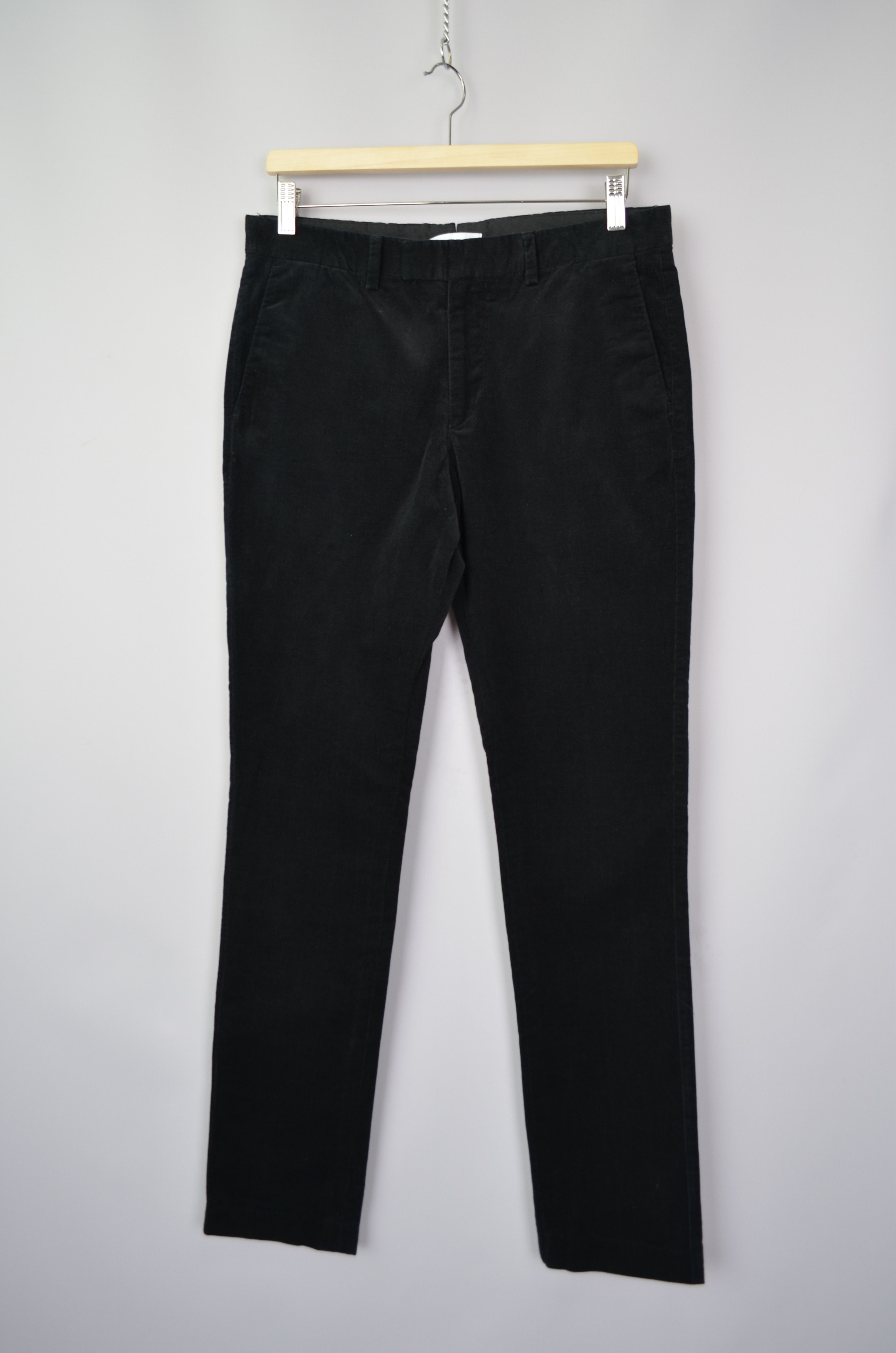 Designer × Reiss REISS Black Corduroy Mens Pants Trousers Size W32 L32 Size US 32 / EU 48 - 1 Thumbnail