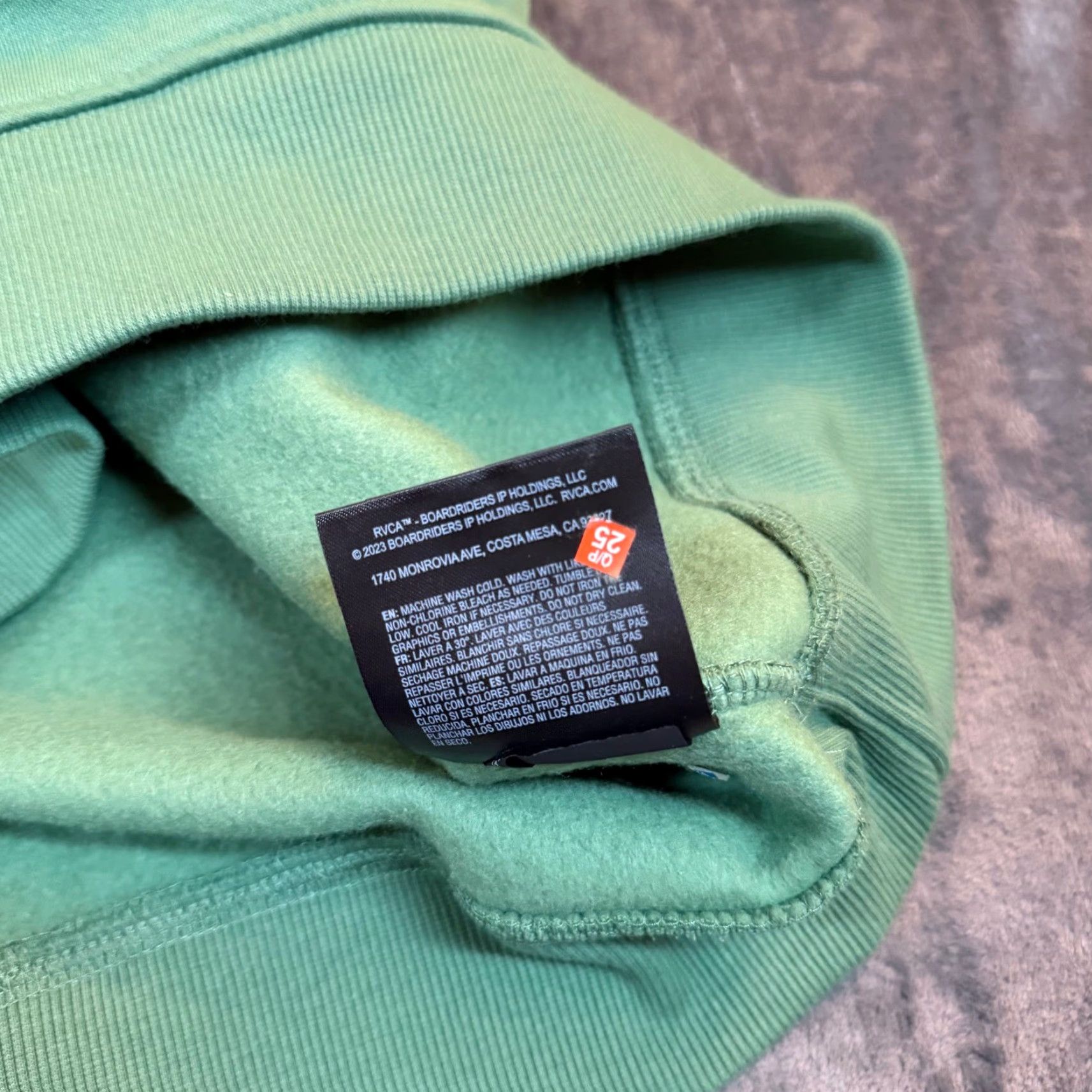 RVCA RVCA Oliver Crew Mens Sweatshirt Forest Green Graphic Logo Fleece Medium NEW Size US M / EU 48-50 / 2 - 6 Thumbnail