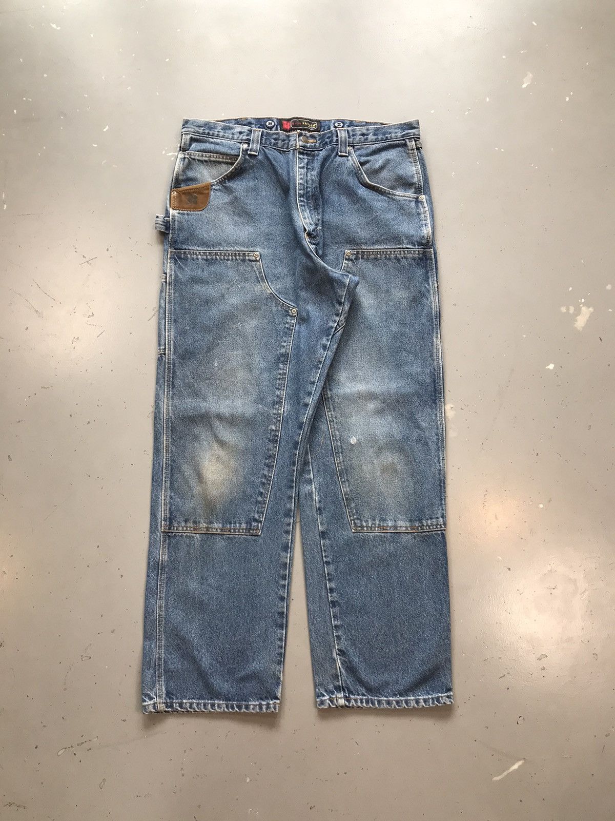 JNCO × Southpole × Vintage Vintage wrangler wrigs denim double knee denim Size US 40 / EU 56 - 1 Thumbnail