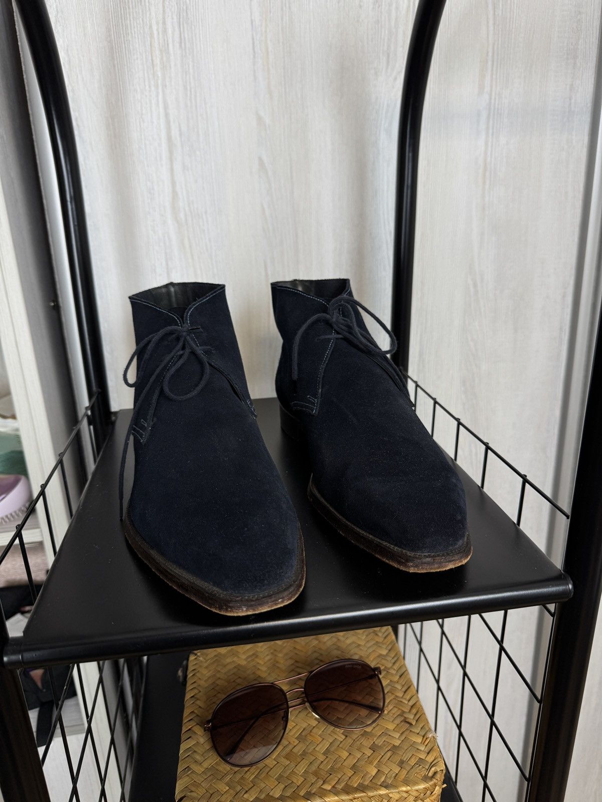 Crockett & Jones Crockett & Jones Milton Blue Suede Chukka Boots Shoes Men's Size US 10.5 / EU 43-44 - 6 Thumbnail