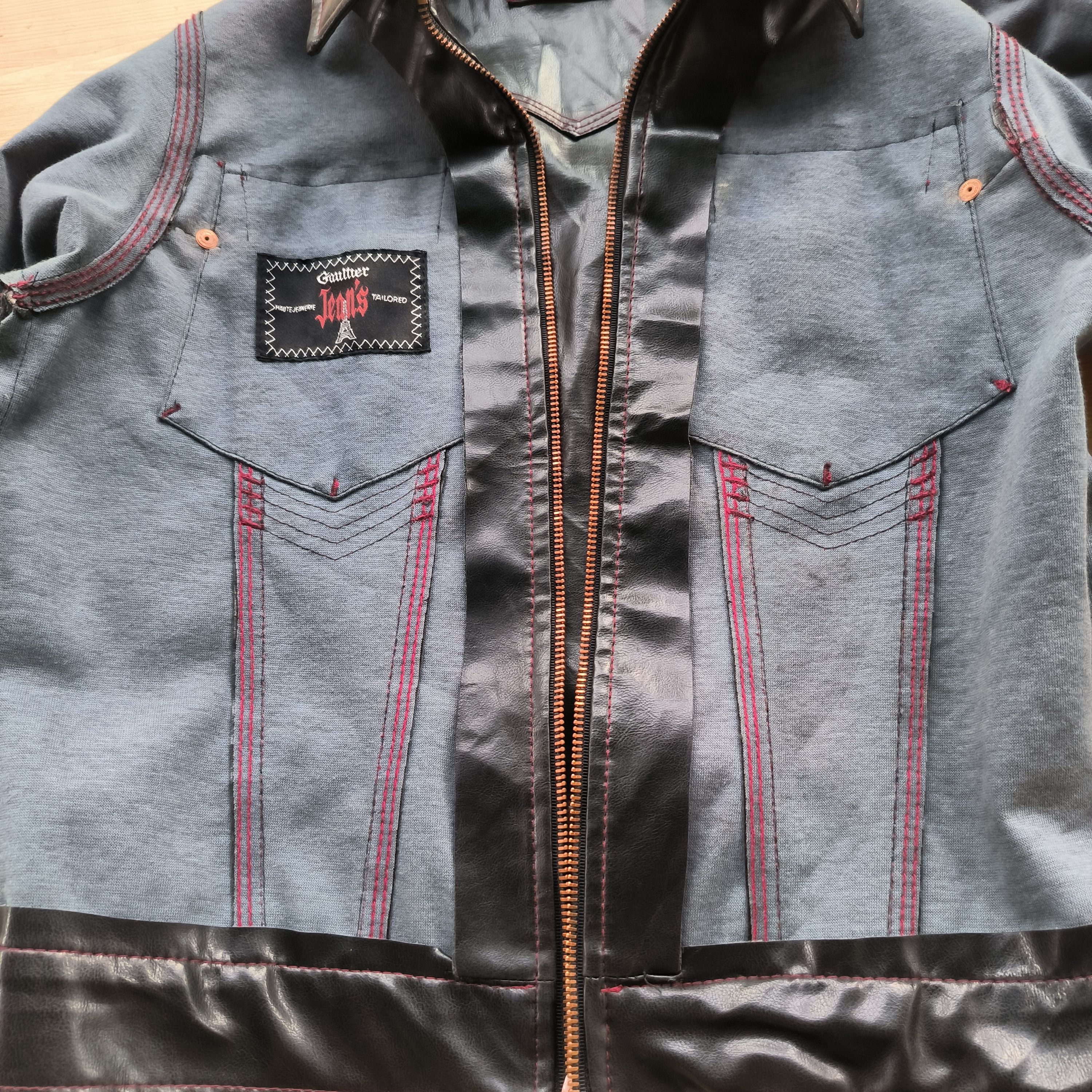 Jean Paul Gaultier Vintage 1990s Archive Jean Paul Gaultier PVC Leather Jacket Size M / US 6-8 / IT 42-44 - 7 Thumbnail