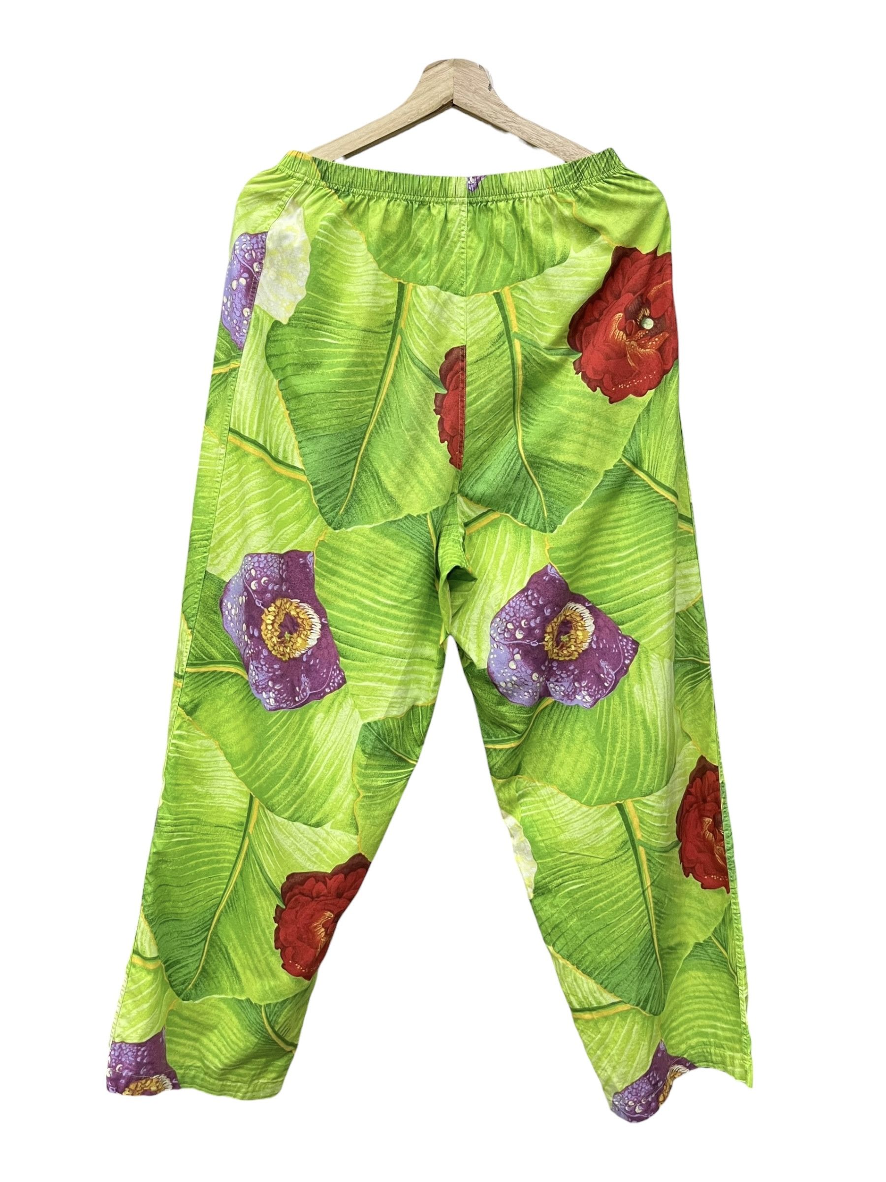 Kenzo Vintage Kenzo Water Lily Banana Leaf Shirt Pants Set Japan Size US L / EU 52-54 / 3 - 5 Thumbnail