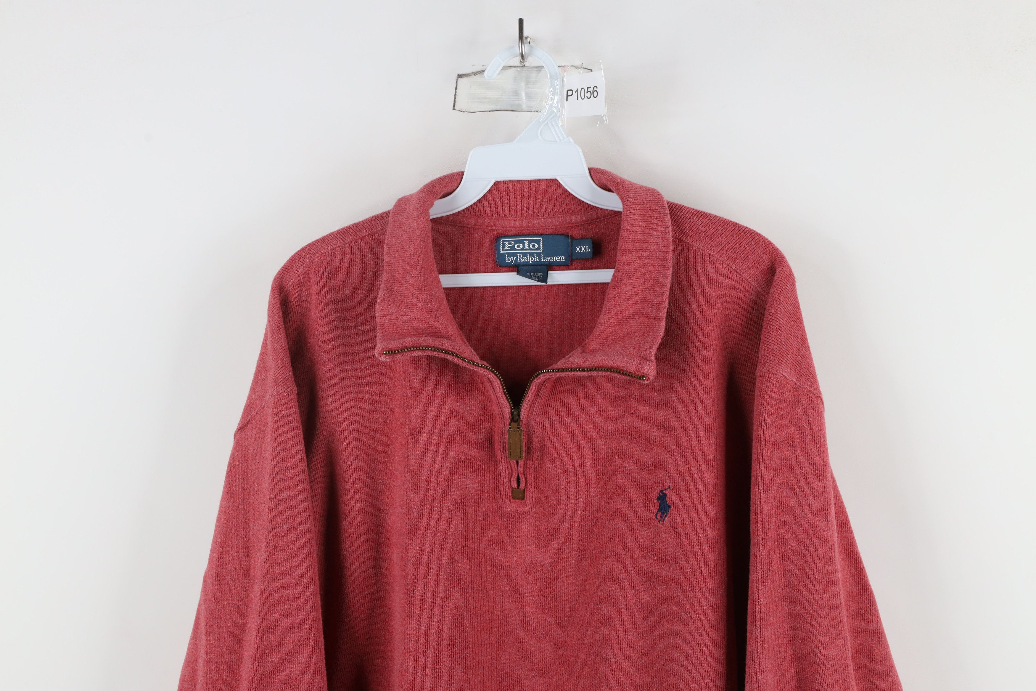 Ralph Lauren × Vintage Vintage 90s Ralph Lauren Knit Half Zip Pullover Sweater Size US XXL / EU 58 / 5 - 2 Thumbnail