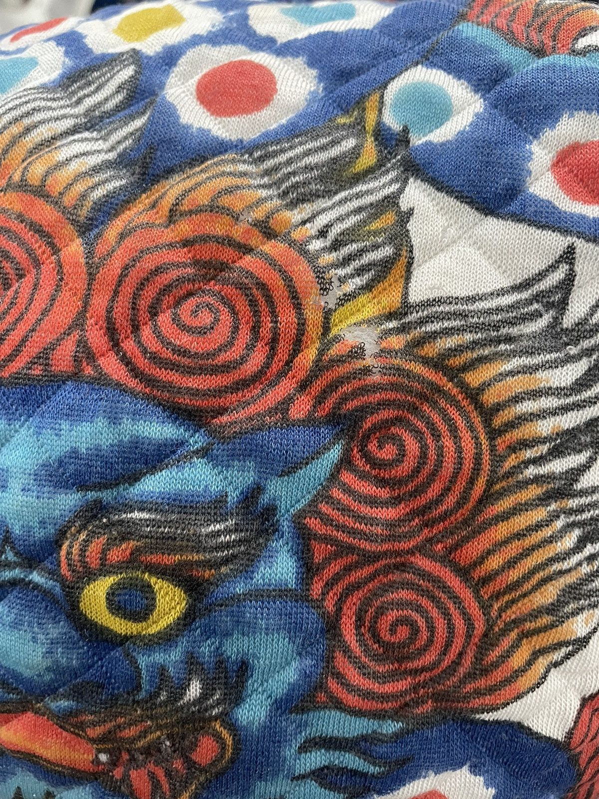Kansai Yamamoto VINTAGE KANSAI YAMAMOTO DRAGON PRINTED QUILTED PULLOVER Size US M / EU 48-50 / 2 - 5 Thumbnail