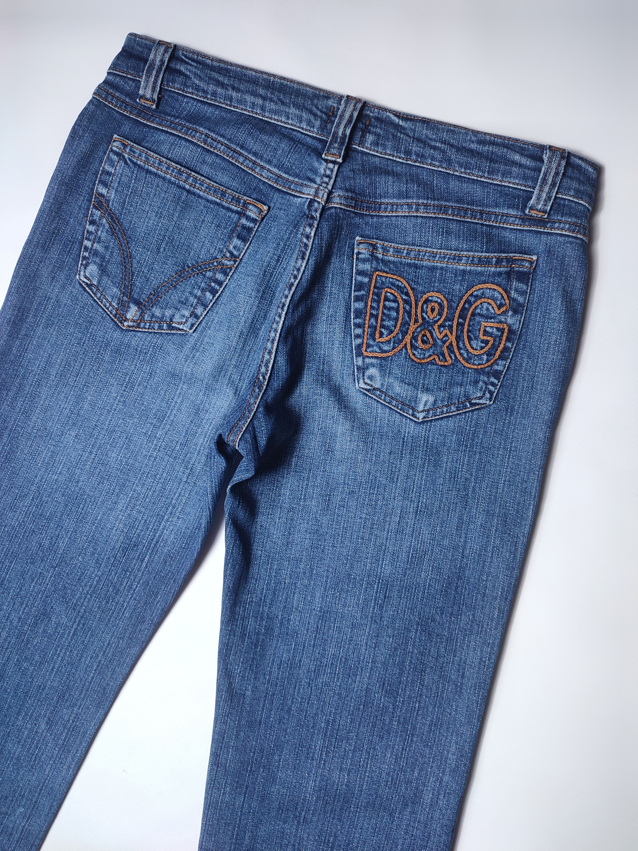 Dolce & Gabbana Vintage Dolce Gabbana Logo Stitched Denim Pants Size 29" - 1 Thumbnail