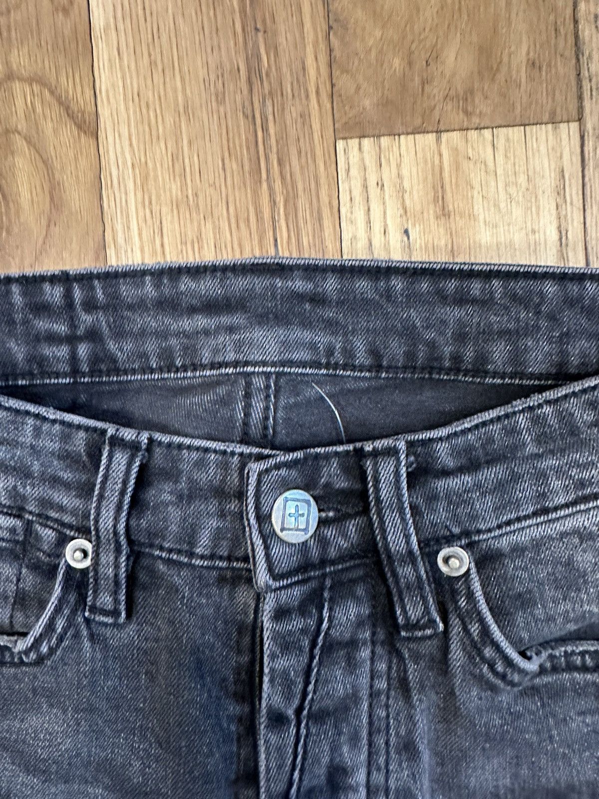 Ksubi Ksubi Zipper Flare Plain Gray Denim Jeans Size 28 Size US 28 / EU 44 - 3 Thumbnail