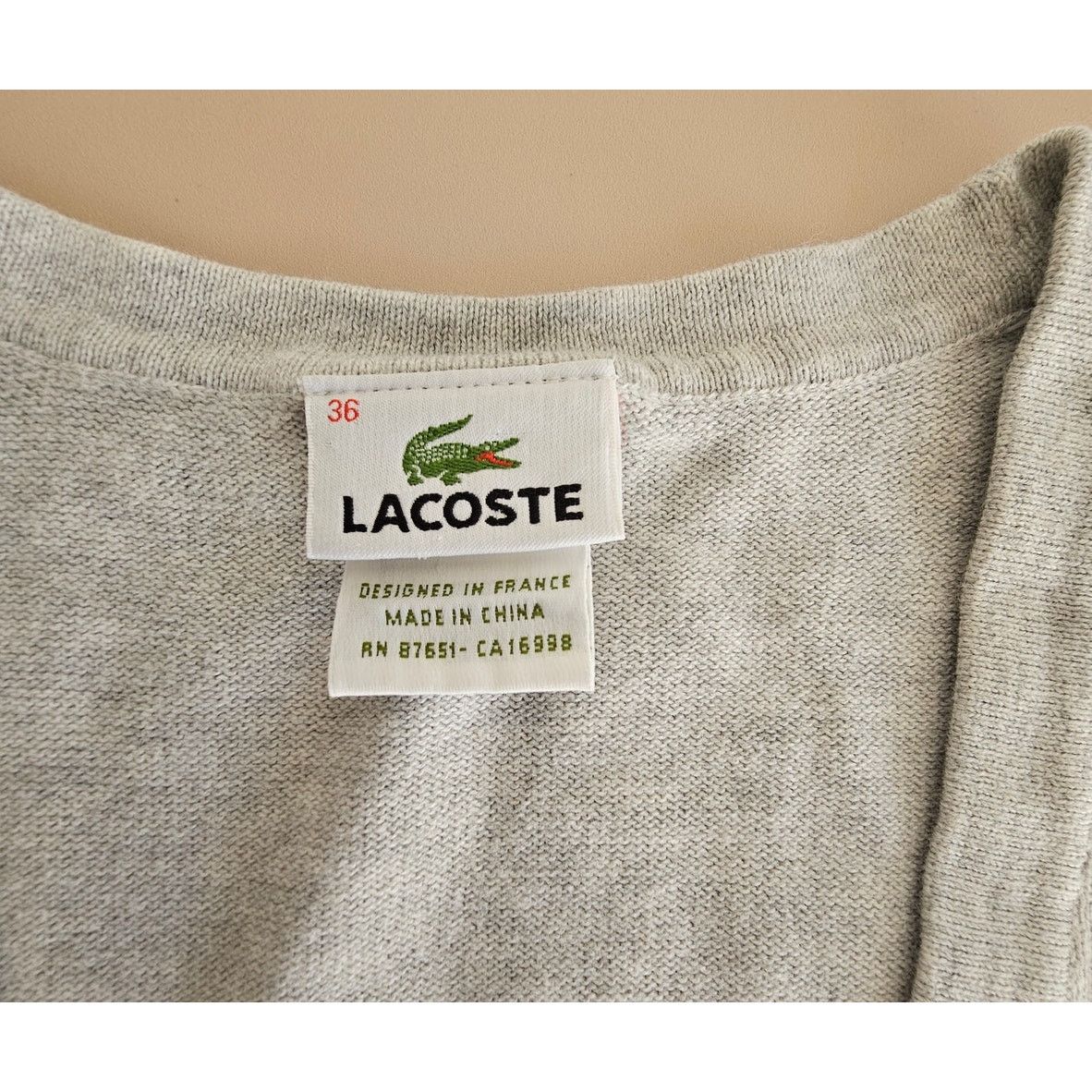 Lacoste Lacoste Cotton Cashmere Button Cardigan Sweater Pockets 36 S Size S / US 4 / IT 40 - 9 Thumbnail