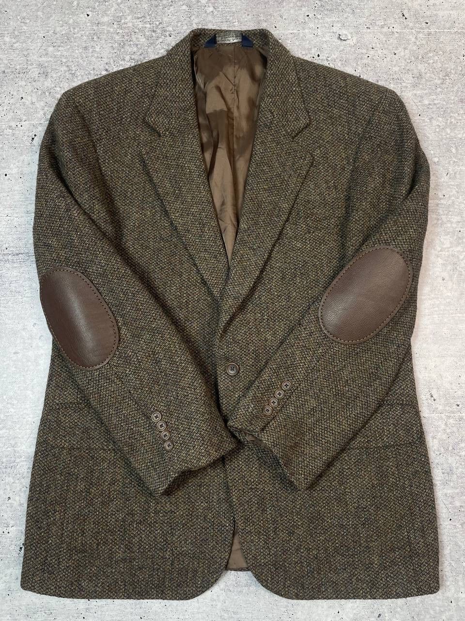 Harris Tweed Vintage Harris Tweed Lands End Blazer Wool Jacket Y2K Size 42R - 4 Thumbnail