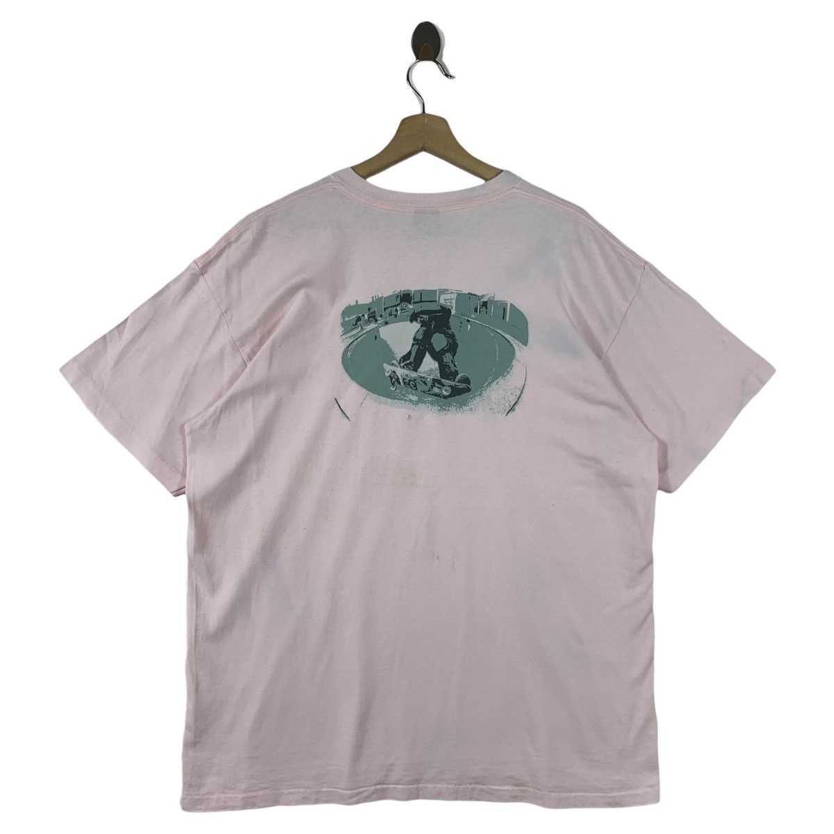 Stussy × Vintage Vintage 90s STUSSY skate big printed streetwear tee Size US XL / EU 56 / 4 - 1 Thumbnail
