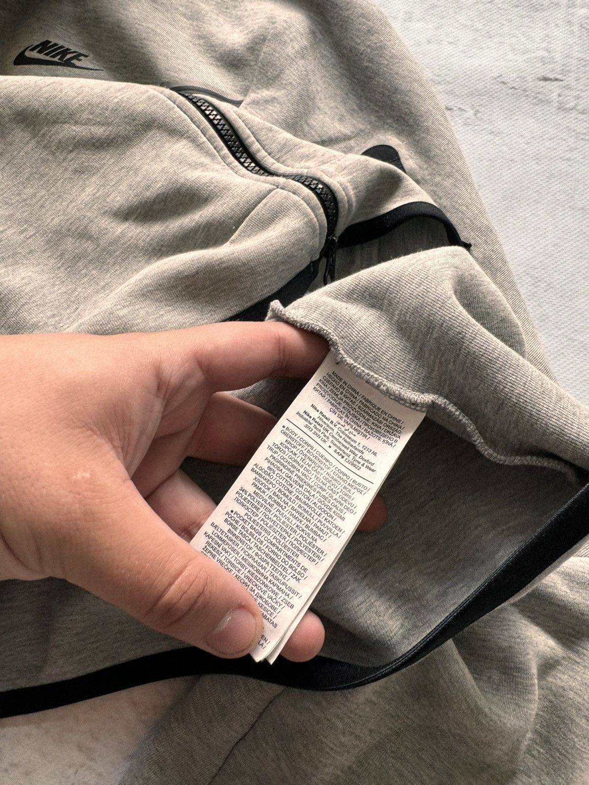 Nike × Vintage NIKE TECH FLEECE VINTAGE BASIC LOGO OVERSIZE BOXY ZIP HOODIE Size US XL / EU 56 / 4 - 7 Thumbnail
