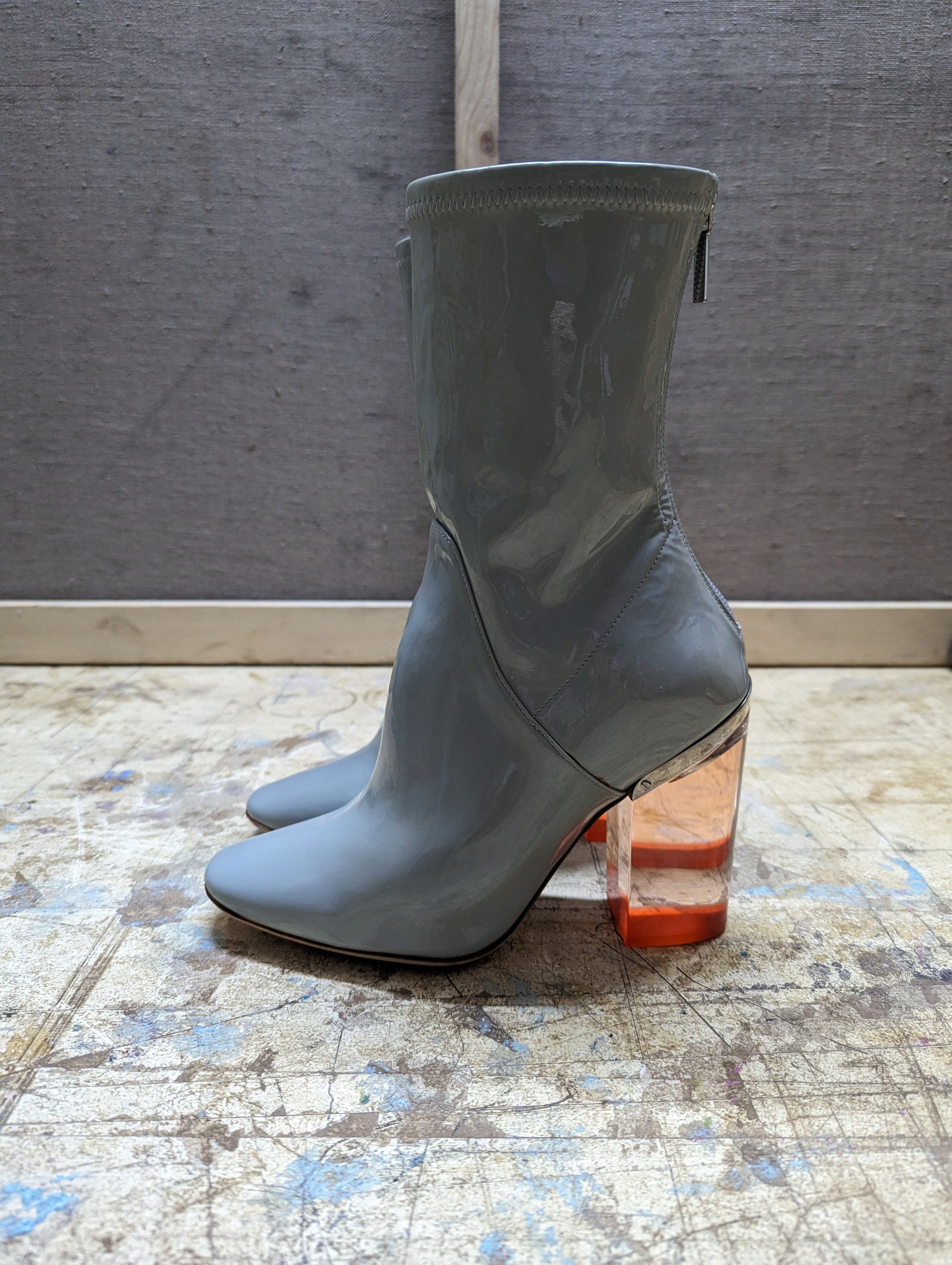 Dior Fall 2015 Christian Dior Transparent Heel Patent Boots Size US 6.5 / IT 36.5 - 4 Thumbnail
