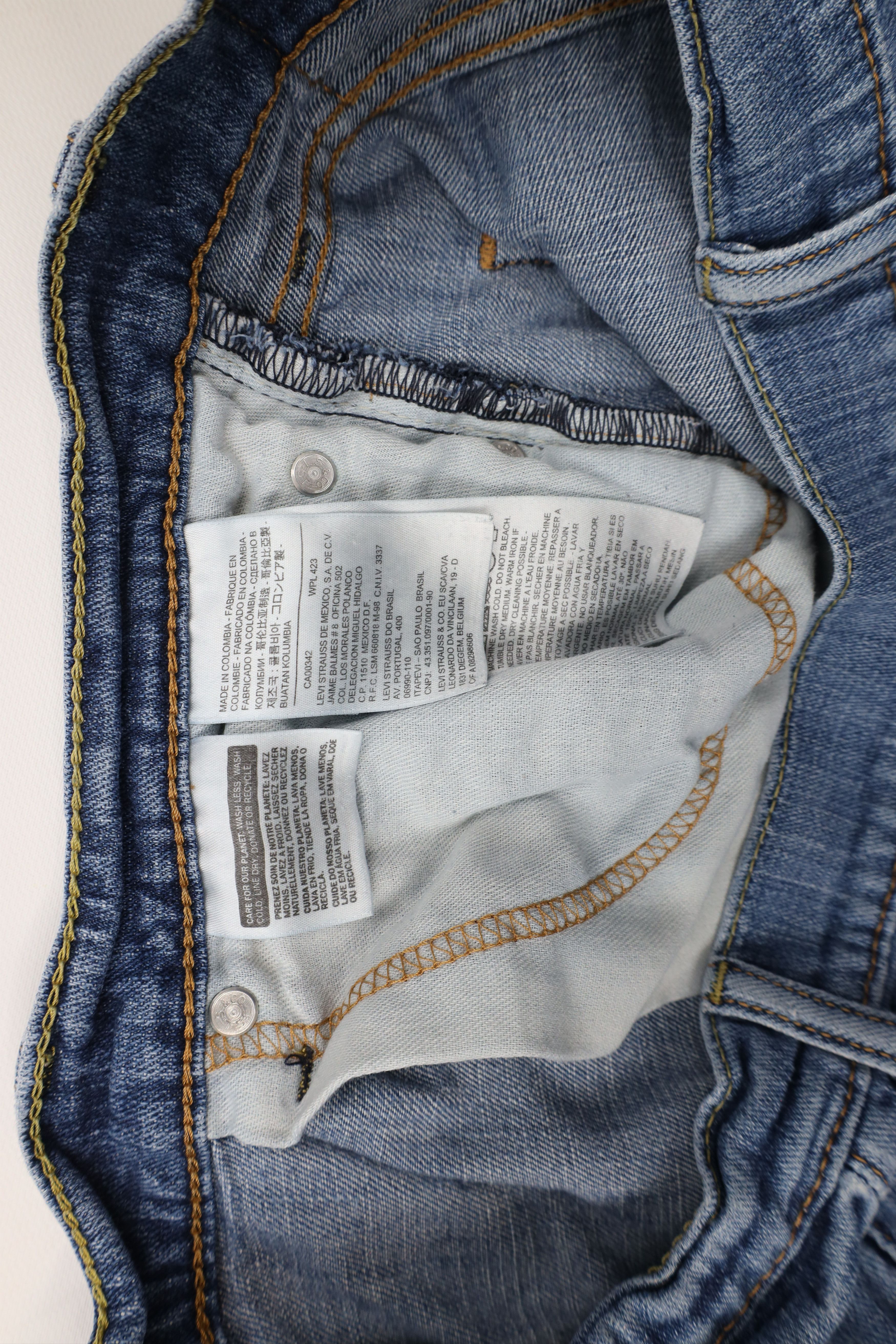 Levi's × Vintage Vintage Y2K Levis 505 Regular Fit Denim Jeans Blue Cotton Size US 32 / EU 48 - 10 Thumbnail