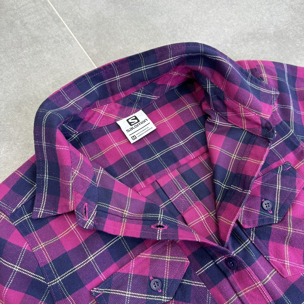 Salomon Salomon Women Flannel Button Shirt Size M Size M / US 6-8 / IT 42-44 - 10 Thumbnail