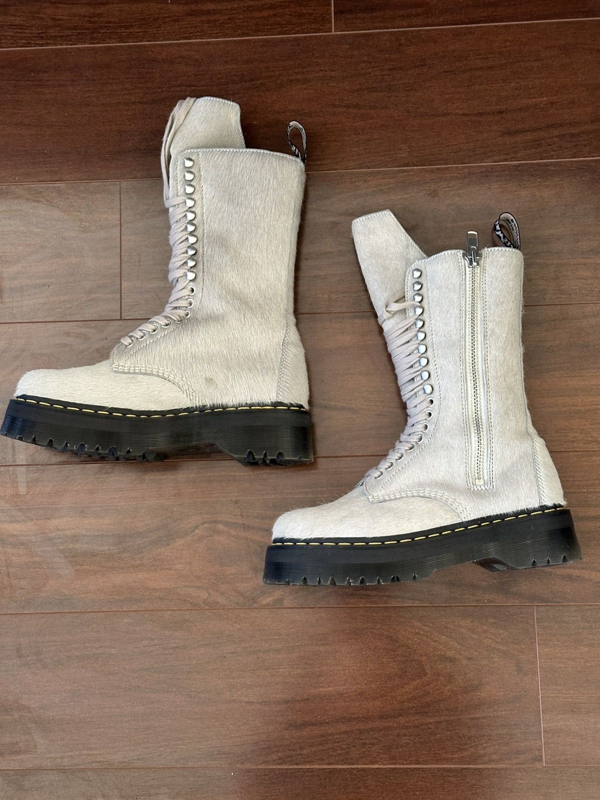 Dr. Martens × Rick Owens 1918 Rick Owens Ponyhair boots Size US 10.5 / EU 43-44 - 2 Thumbnail