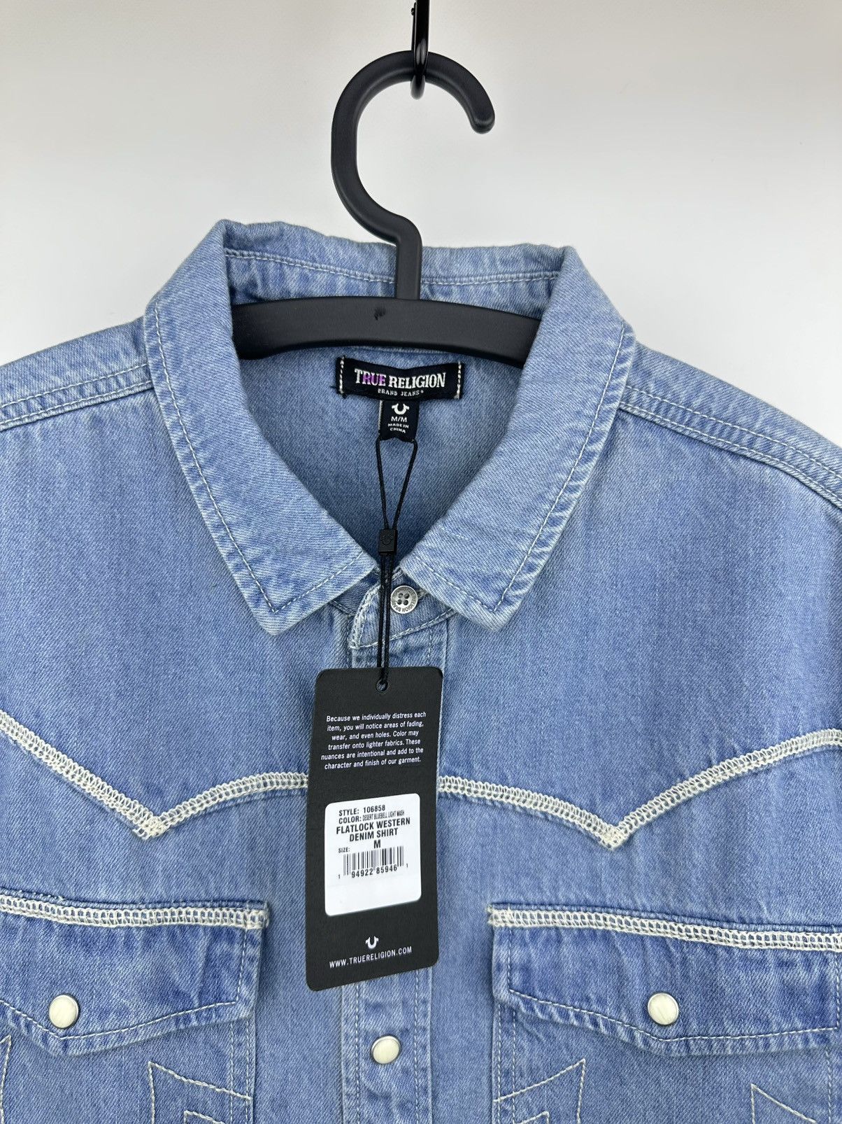 True Religion True Religion Shirt Cowboy Western Long Sleeve Denim size M Size US M / EU 48-50 / 2 - 2 Thumbnail
