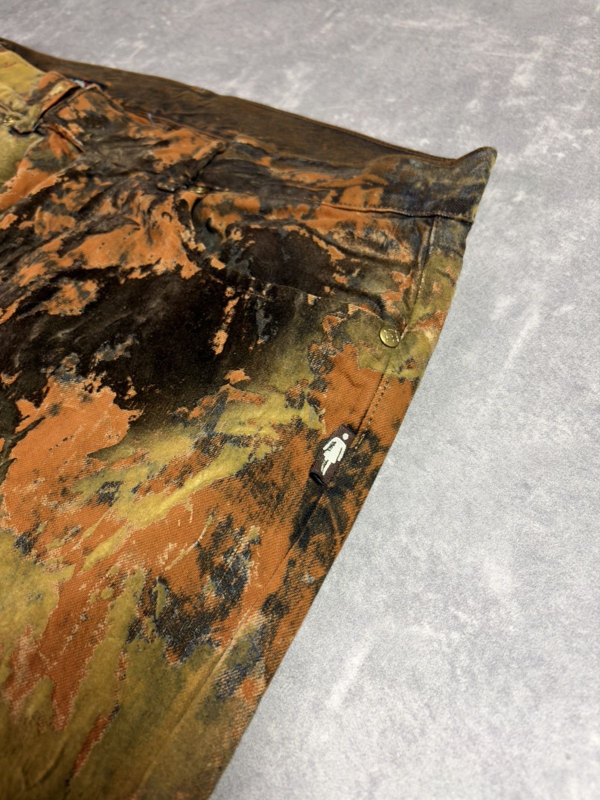 Jean Paul Gaultier 90s Jean Paul Gaultier Moss Camo Trompe L’oeil Pants 32 Size US 32 / EU 48 - 6 Thumbnail