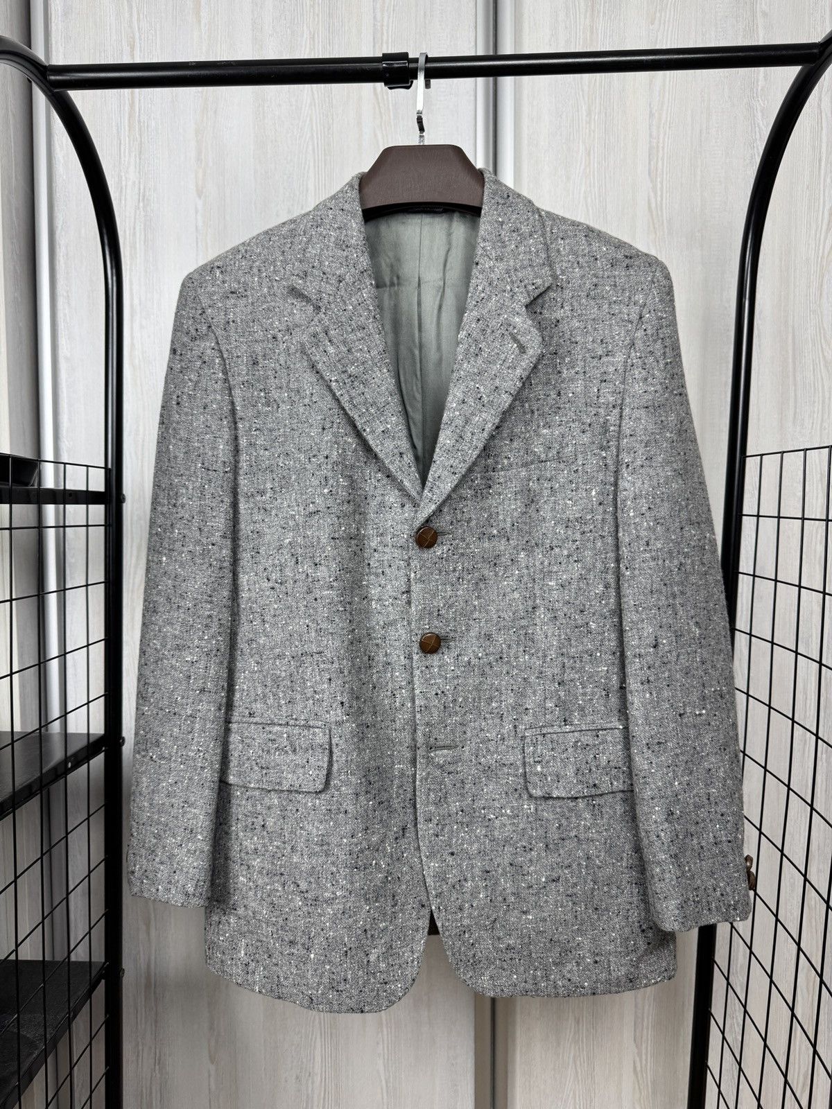 Yves Saint Laurent Yves Saint Laurent x Lanificio Paoletti wool tweed blazer Size 38R - 1 Thumbnail
