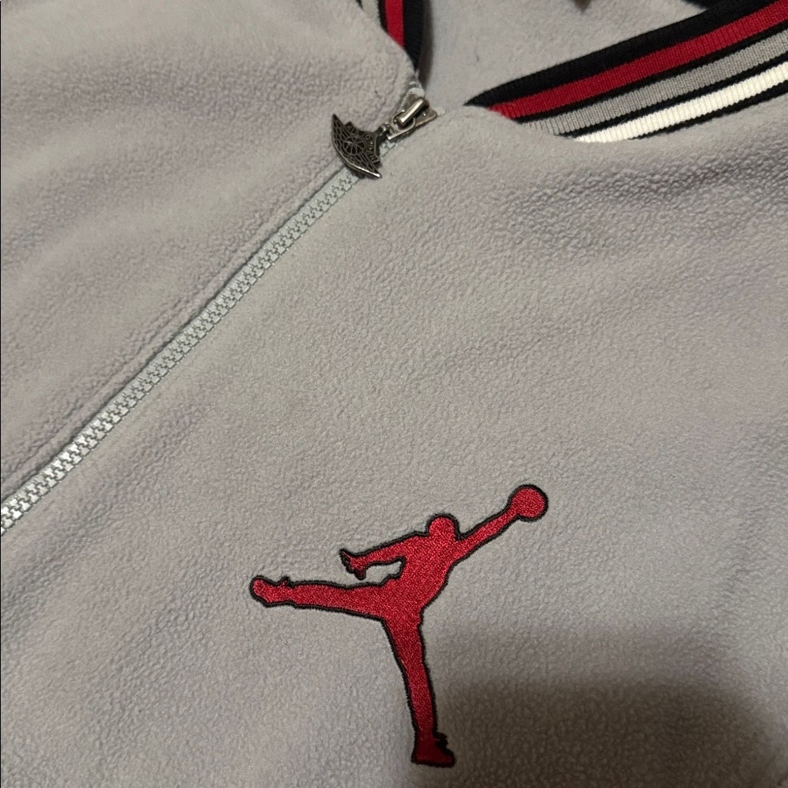 Jordan Brand Y2K Air Jordan Chicago Zip Up Fleece Bomber Jacket Size US XL / EU 56 / 4 - 6 Thumbnail