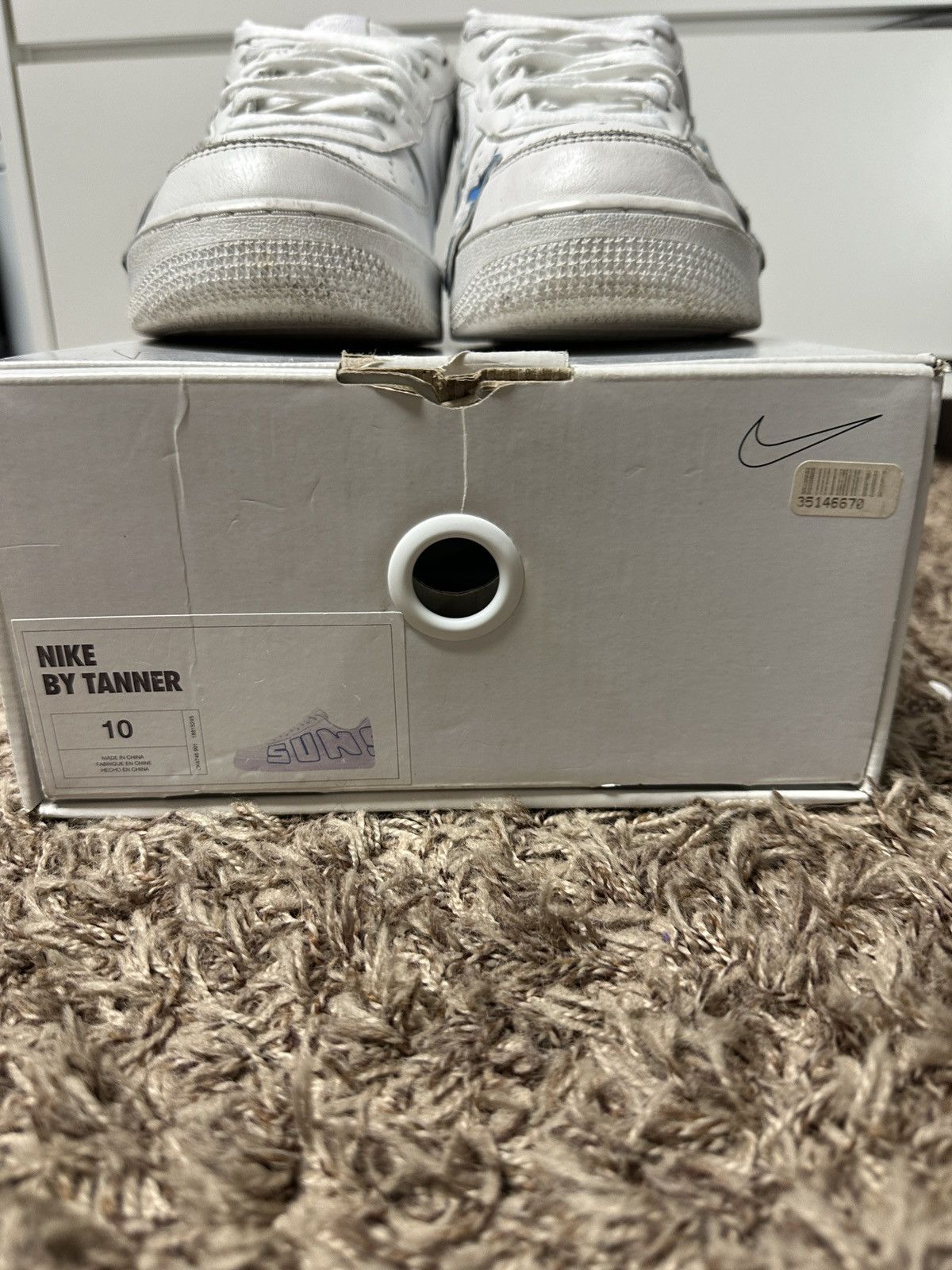 Cactus Plant Flea Market × Nike CPFM Air Force 1 “BY YOU” White Blue Size 10 Size US 10 / EU 43 - 6 Thumbnail