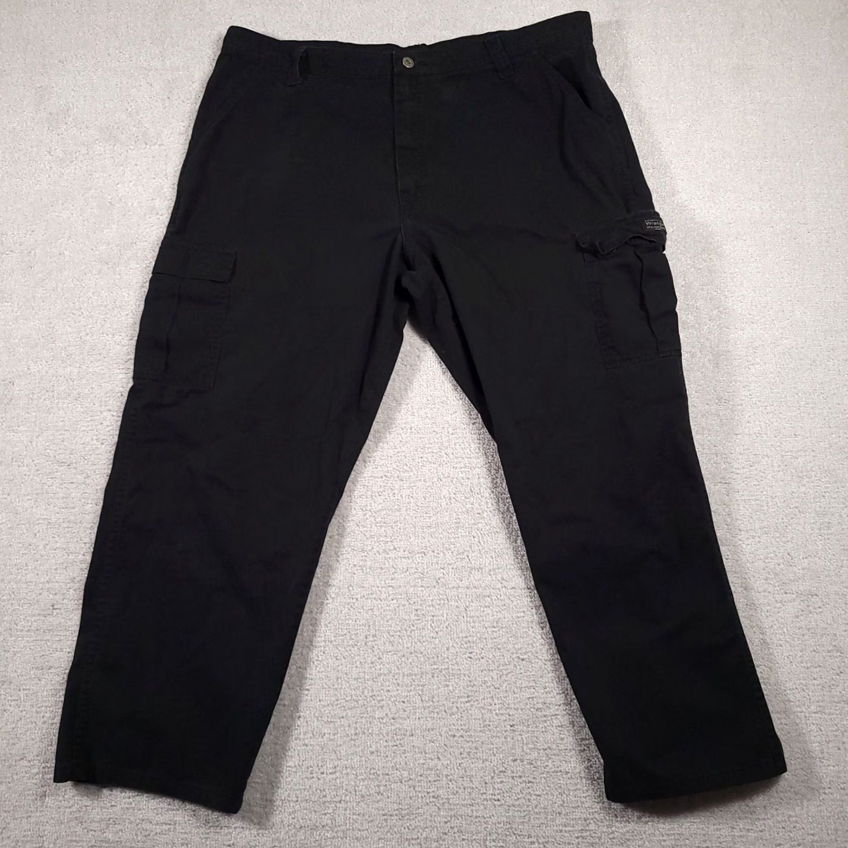 Wrangler Wrangler Regular Fit Cargo Pants Mens 40X30 Black Workwear Straight Fit Size US 40 / EU 56 - 2 Thumbnail