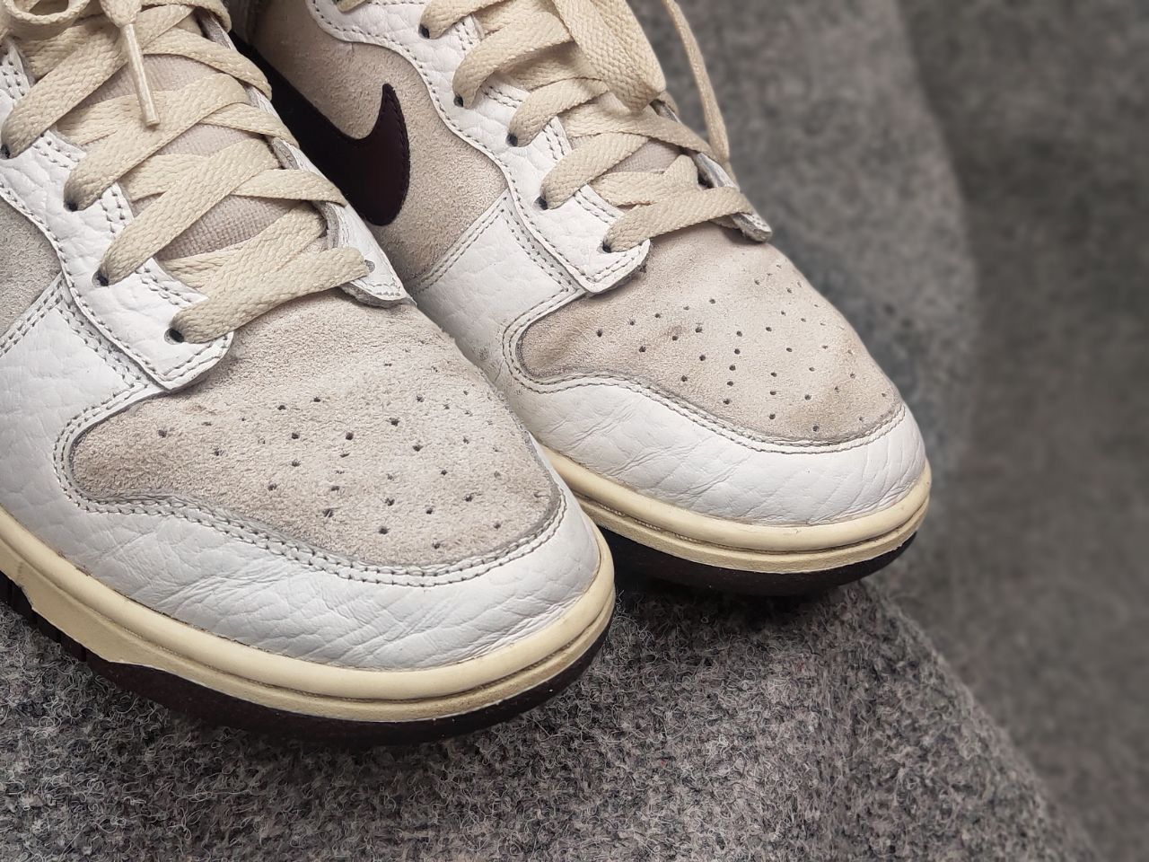 Nike Nike Dunk High Light Orewood Brown Women's Leather Sneakers Size US 8.5 / IT 38.5 - 19 Thumbnail