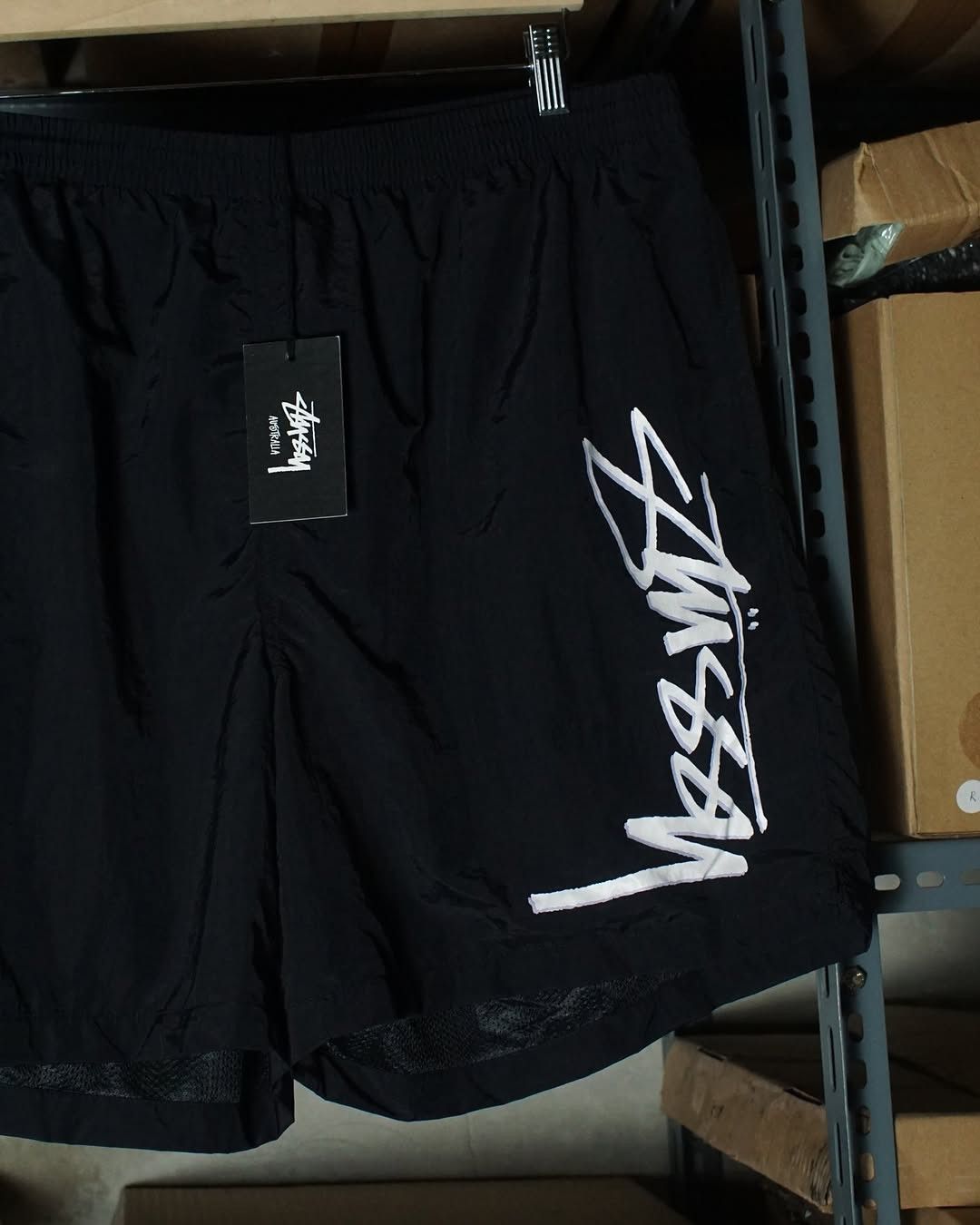 Stussy Stussy Shadow Script Long Beach Shorts Size US 36 / EU 52 - 2 Thumbnail