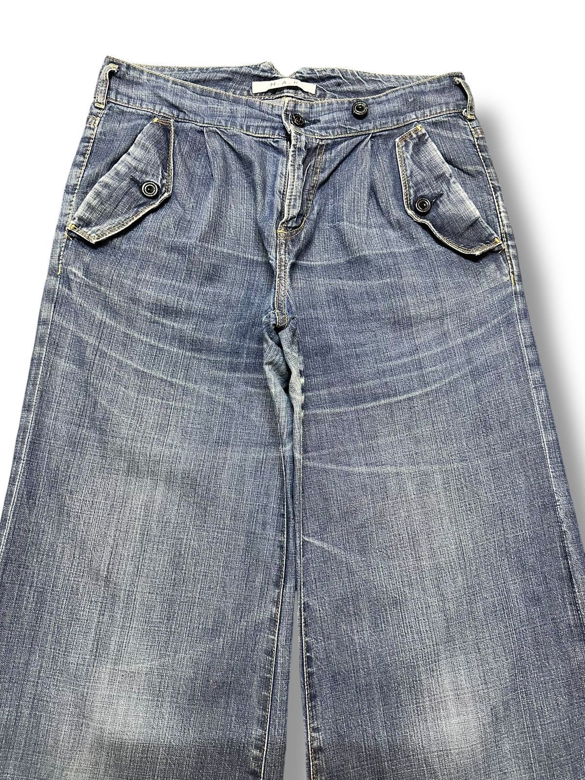 Japanese Brand H.A.K Japan Baggy Jeans With Loose Style and Faded Wash Size US 32 / EU 48 - 4 Thumbnail