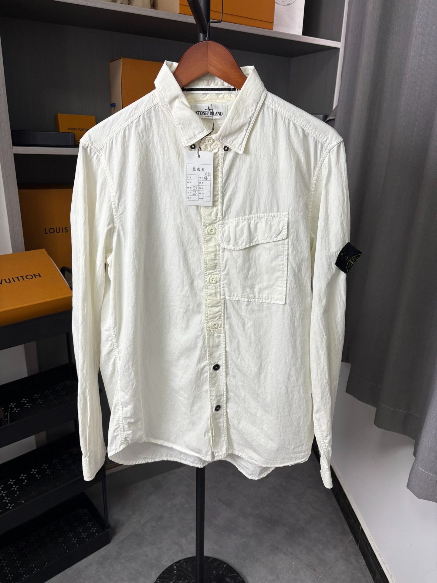 Stone Island Stone Island White Shirt L Men Size US L / EU 52-54 / 3 - 1 Thumbnail