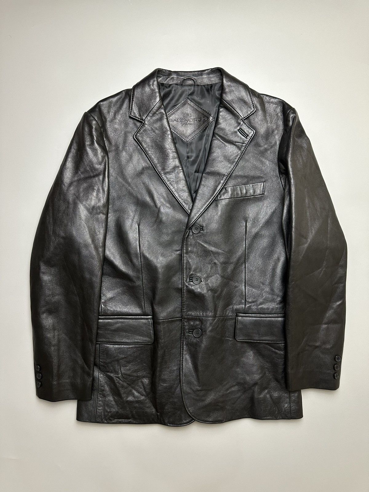 image of Balenciaga Nicholas Ghesquiere Coat Blazer in Black, Men's (Size Medium)