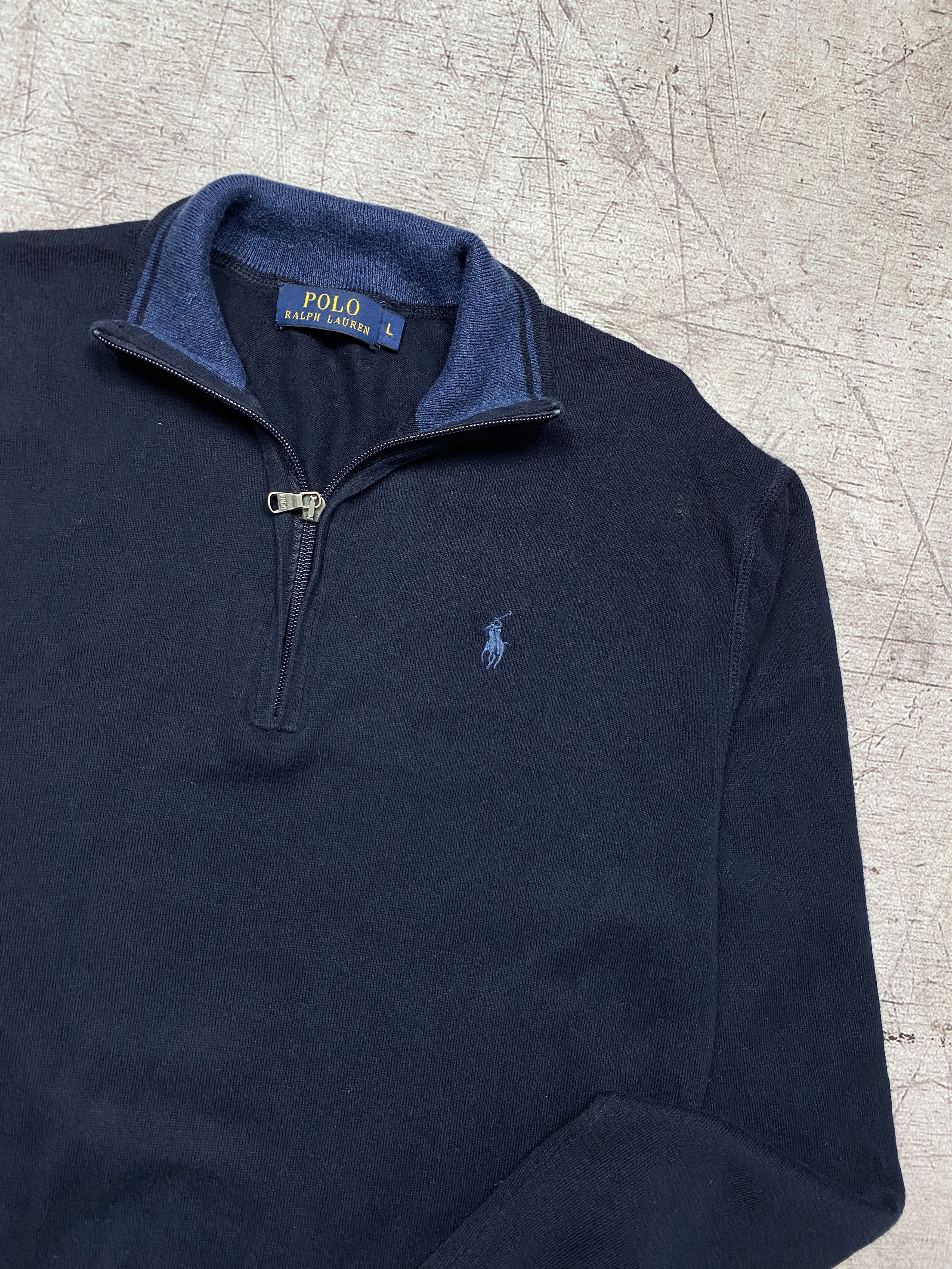 Polo Ralph Lauren Polo Ralph Lauren Vintage 1/4 Zip Knit Sweater Size US L / EU 52-54 / 3 - 2 Thumbnail