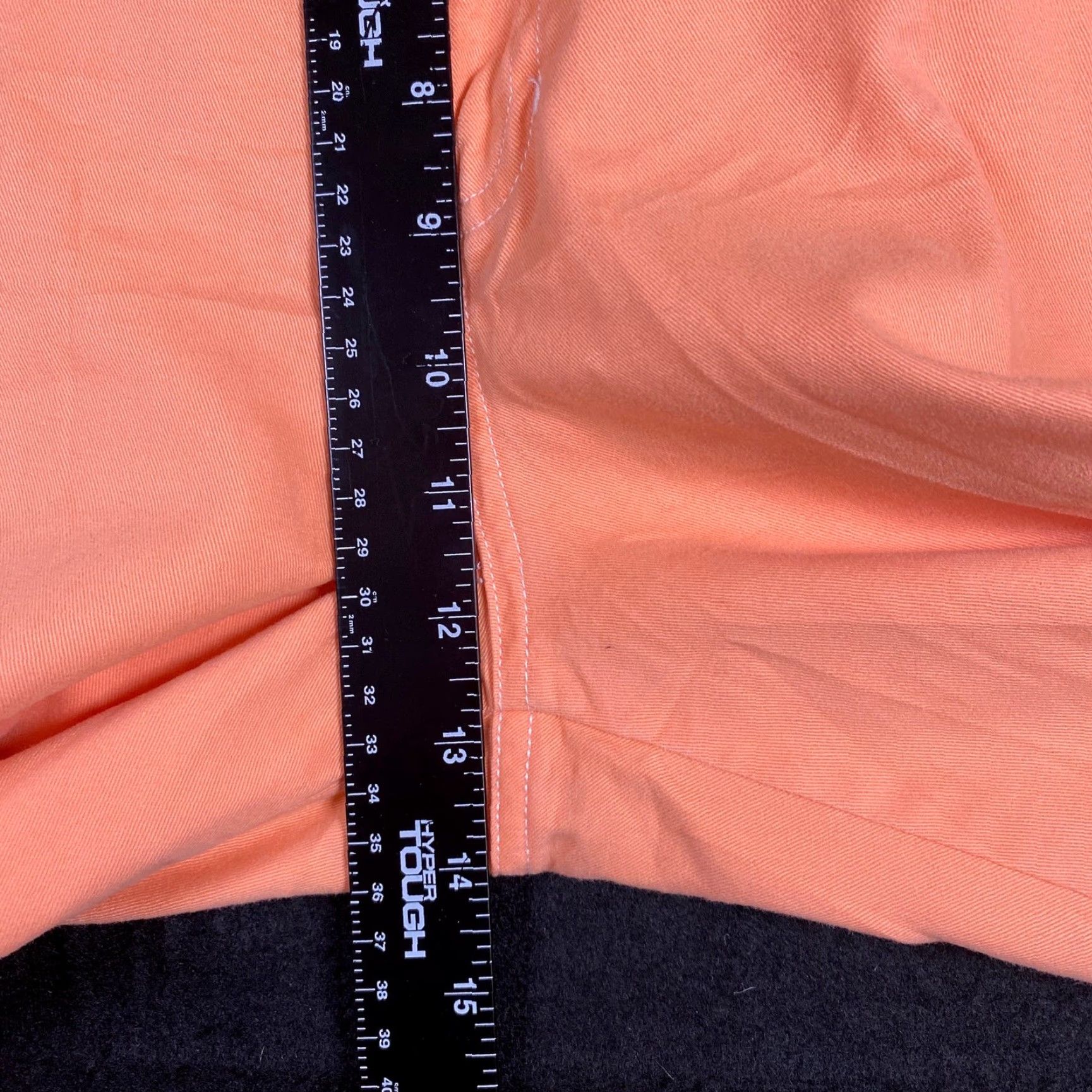 Ralph Lauren Lauren Jeans Co Womens Jeans Peach High Rise Capri Cropped 100% Cotton 12 Denim 5-Pocket Design Womens Size 34" / US 12 / IT 48 - 6 Thumbnail