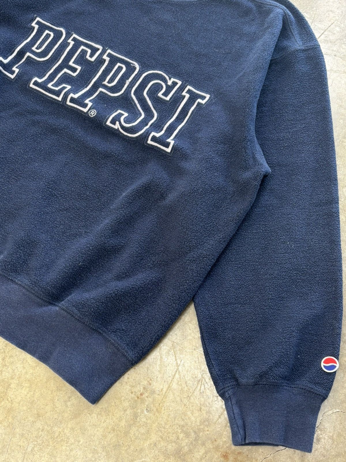 Pepsi × Vintage Vintage Pepsi Fleece Nothing Else is a Pepsi Tag Crew Large Size US L / EU 52-54 / 3 - 4 Thumbnail